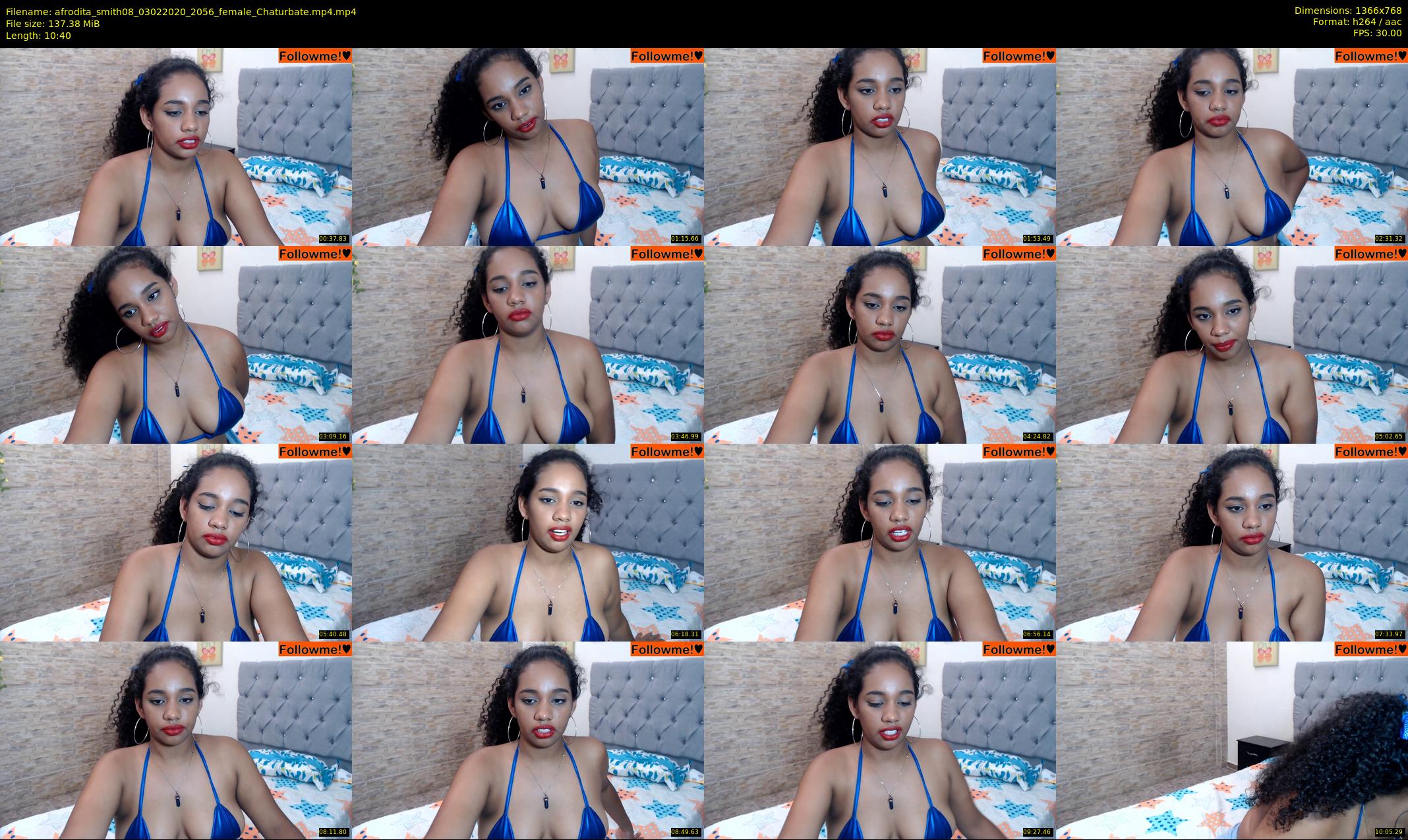 afrodita_smith08 — 11 minute Chaturbate female cam show recording, 720p, Feb 3, 2020
