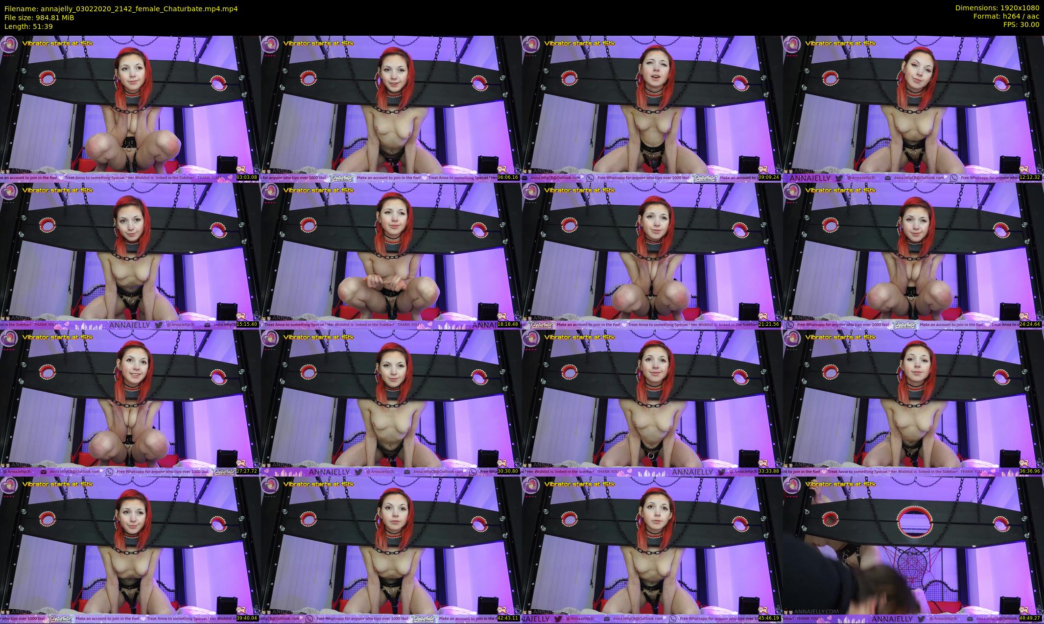 annajelly — 52 minute Chaturbate couple cam show recording, 1080p, Feb 3, 2020