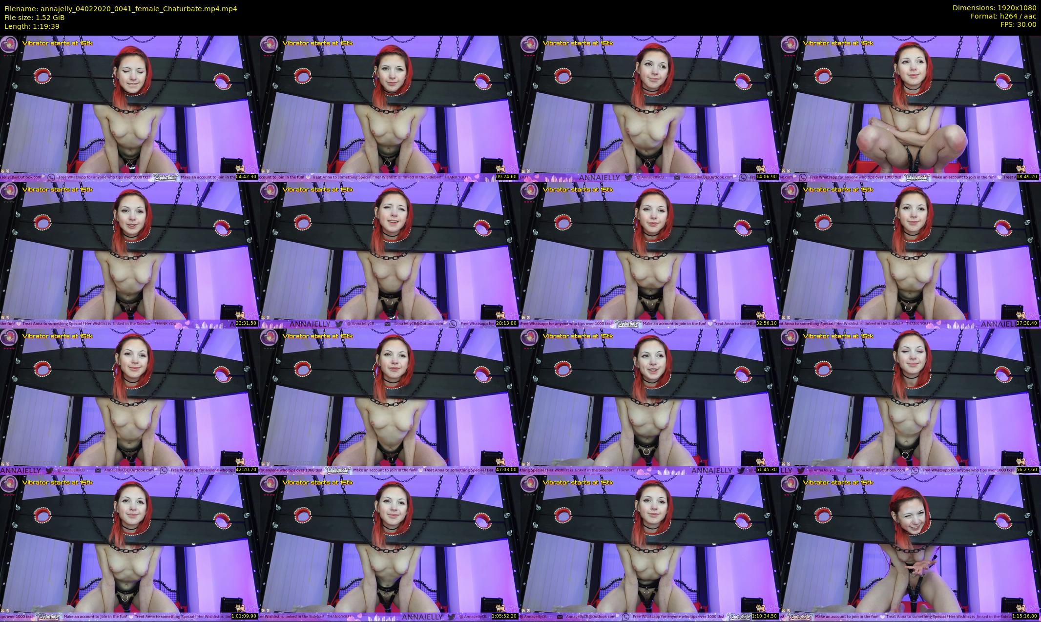annajelly — 80 minute Chaturbate couple cam show recording, 1080p, Feb 4, 2020