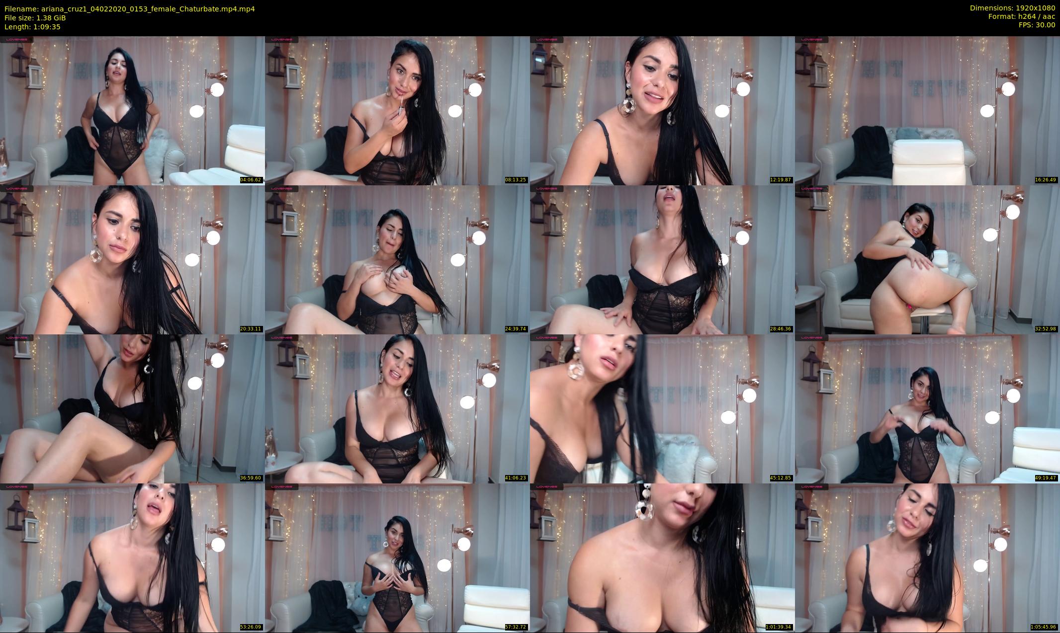 ariana_cruz1 — 70 minute Chaturbate female cam show recording, 1080p, Feb 4, 2020
