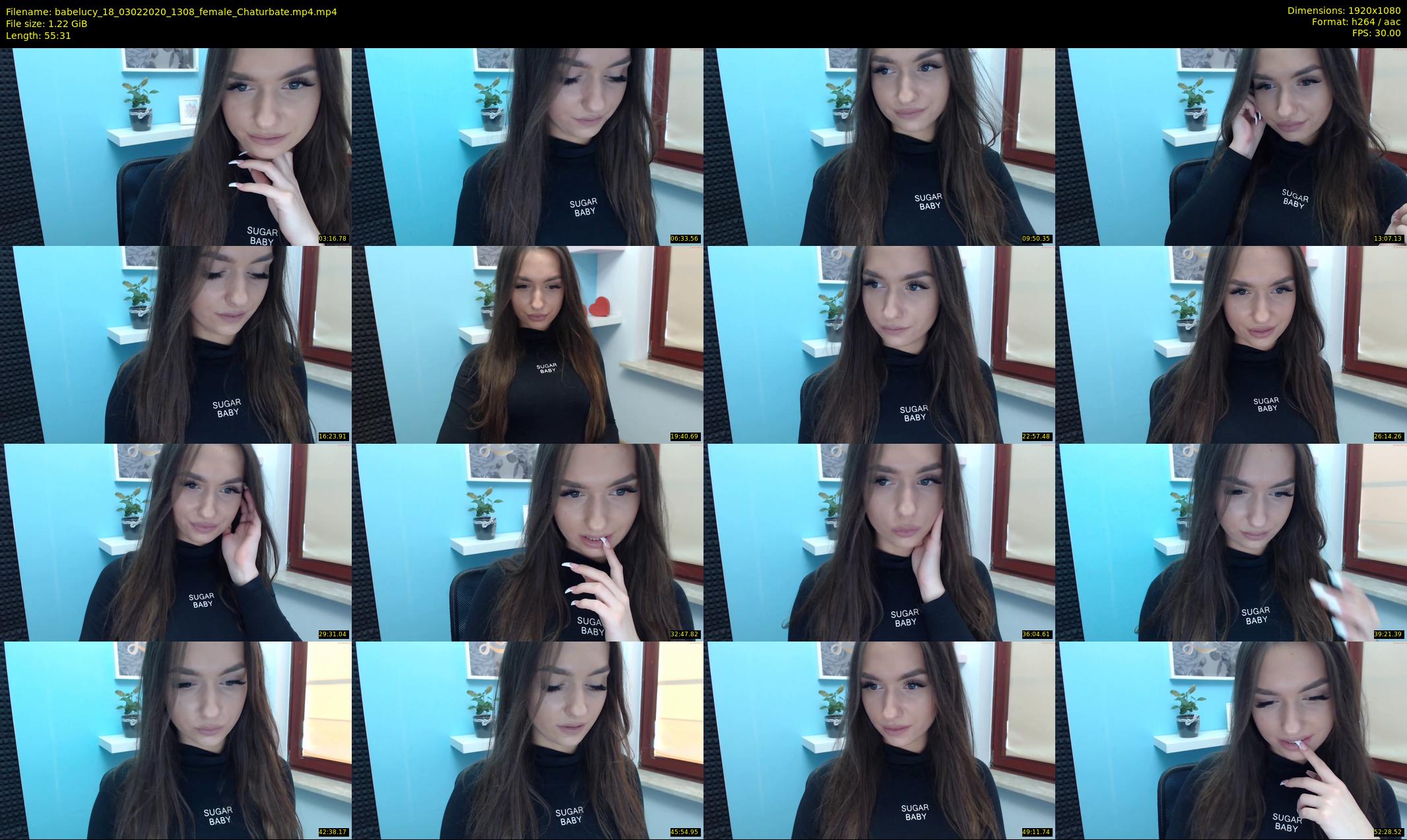 babelucy_18 — 56 minute Chaturbate female cam show recording, 1080p, Feb 3, 2020