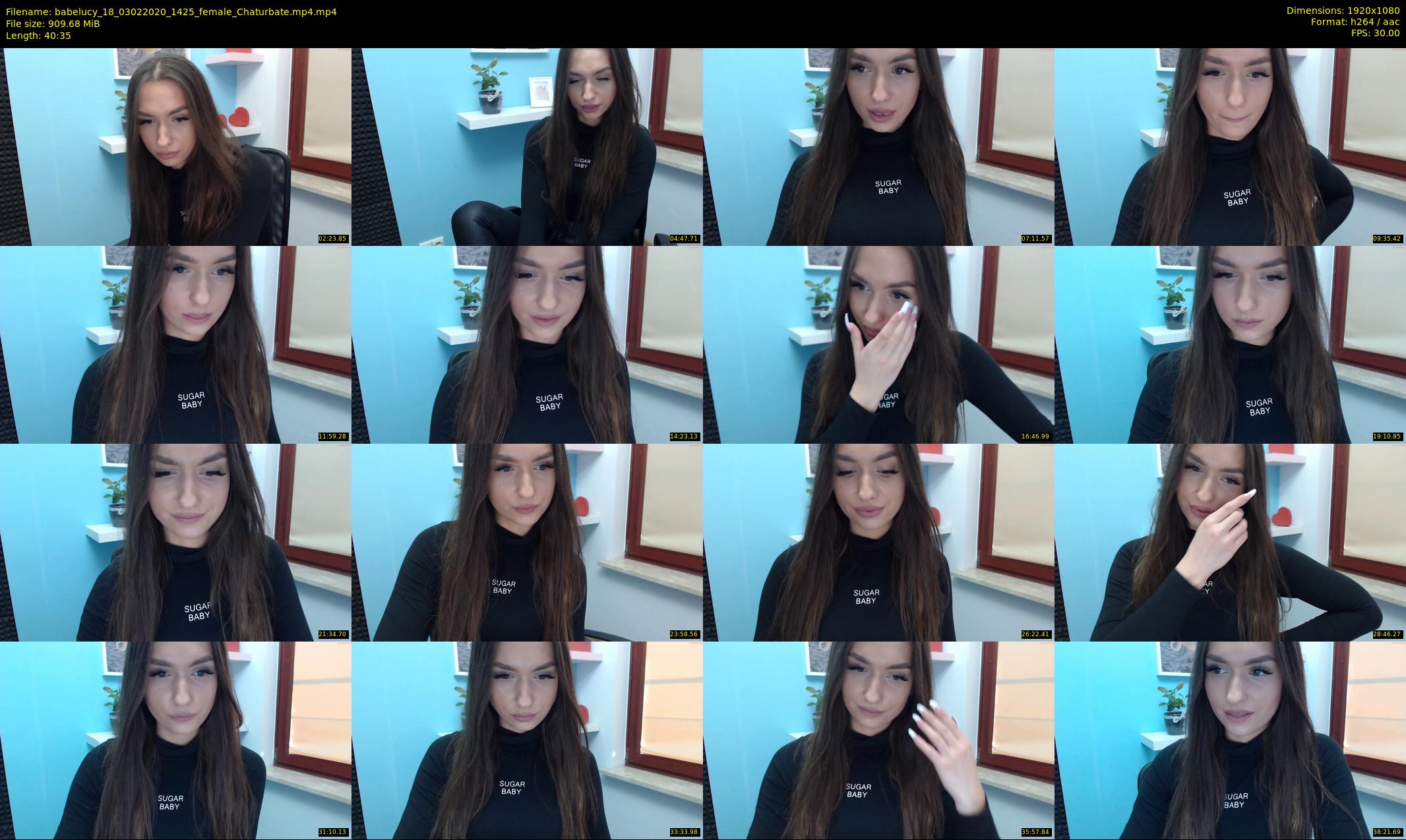 babelucy_18 — 41 minute Chaturbate female cam show recording, 1080p, Feb 3, 2020
