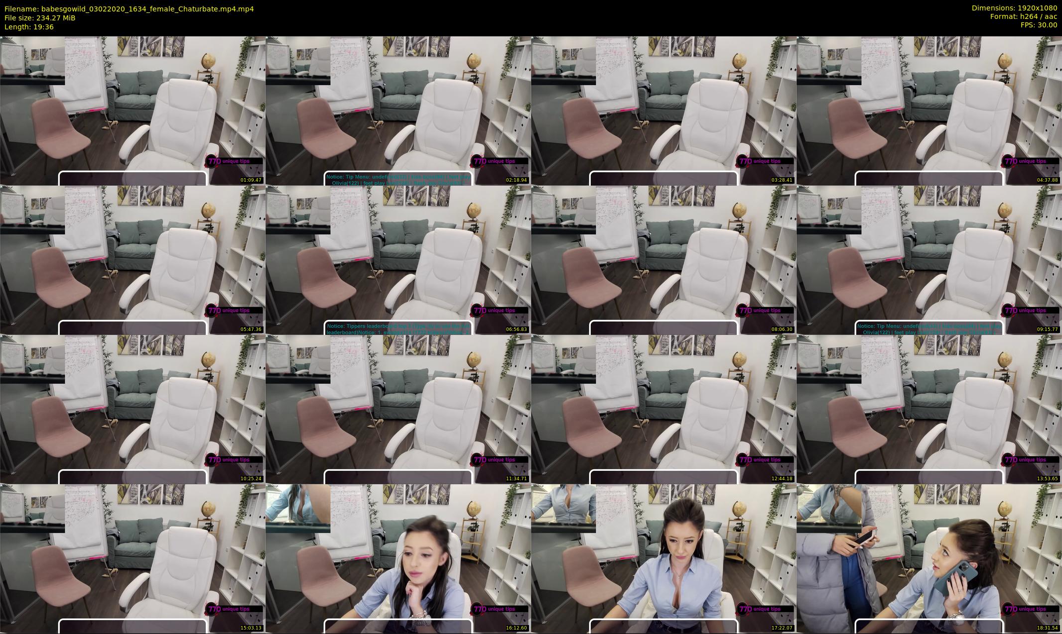 babesgowild — 20 minute Chaturbate couple cam show recording, 1080p, Feb 3, 2020