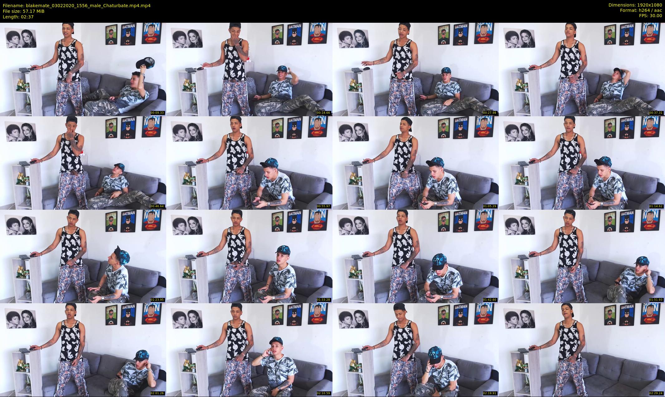 blakemate — 3 minute Chaturbate male cam show recording, 1080p, Feb 3, 2020
