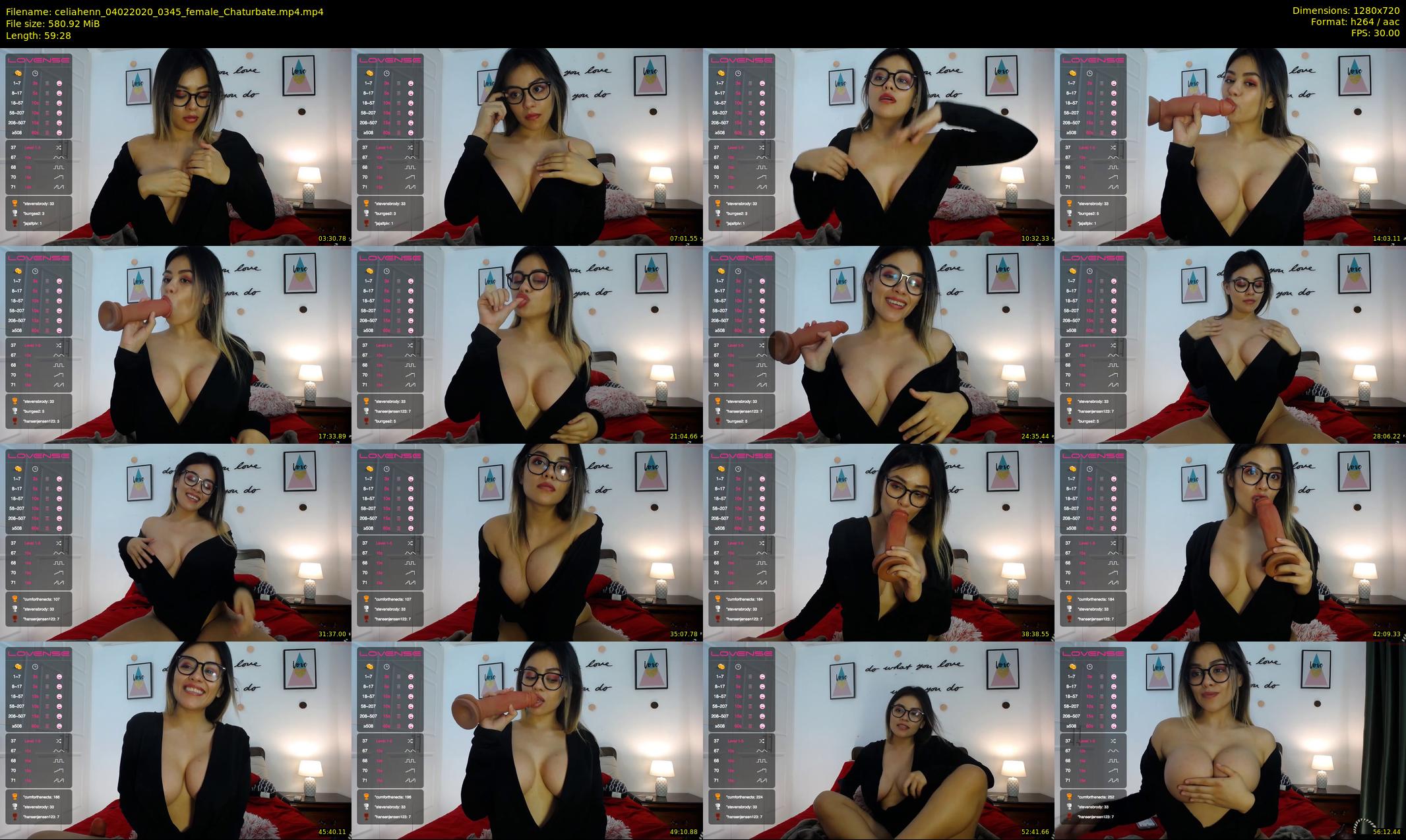 celiahenn — 60 minute Chaturbate female cam show recording, 720p, Feb 4, 2020