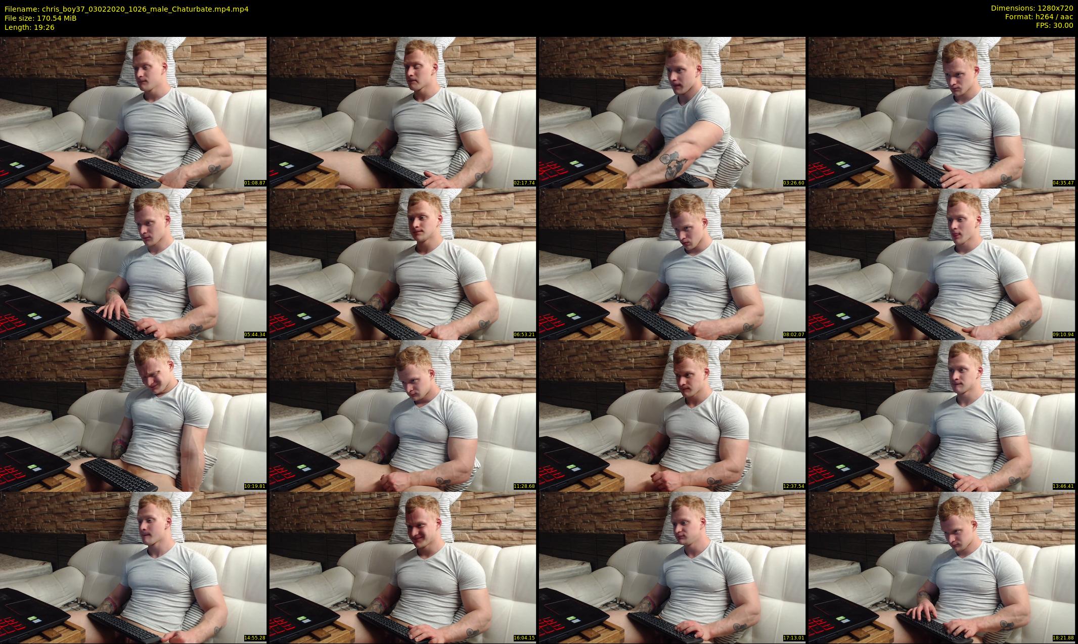 chris_boy37 — 20 minute Chaturbate male cam show recording, 720p, Feb 3, 2020