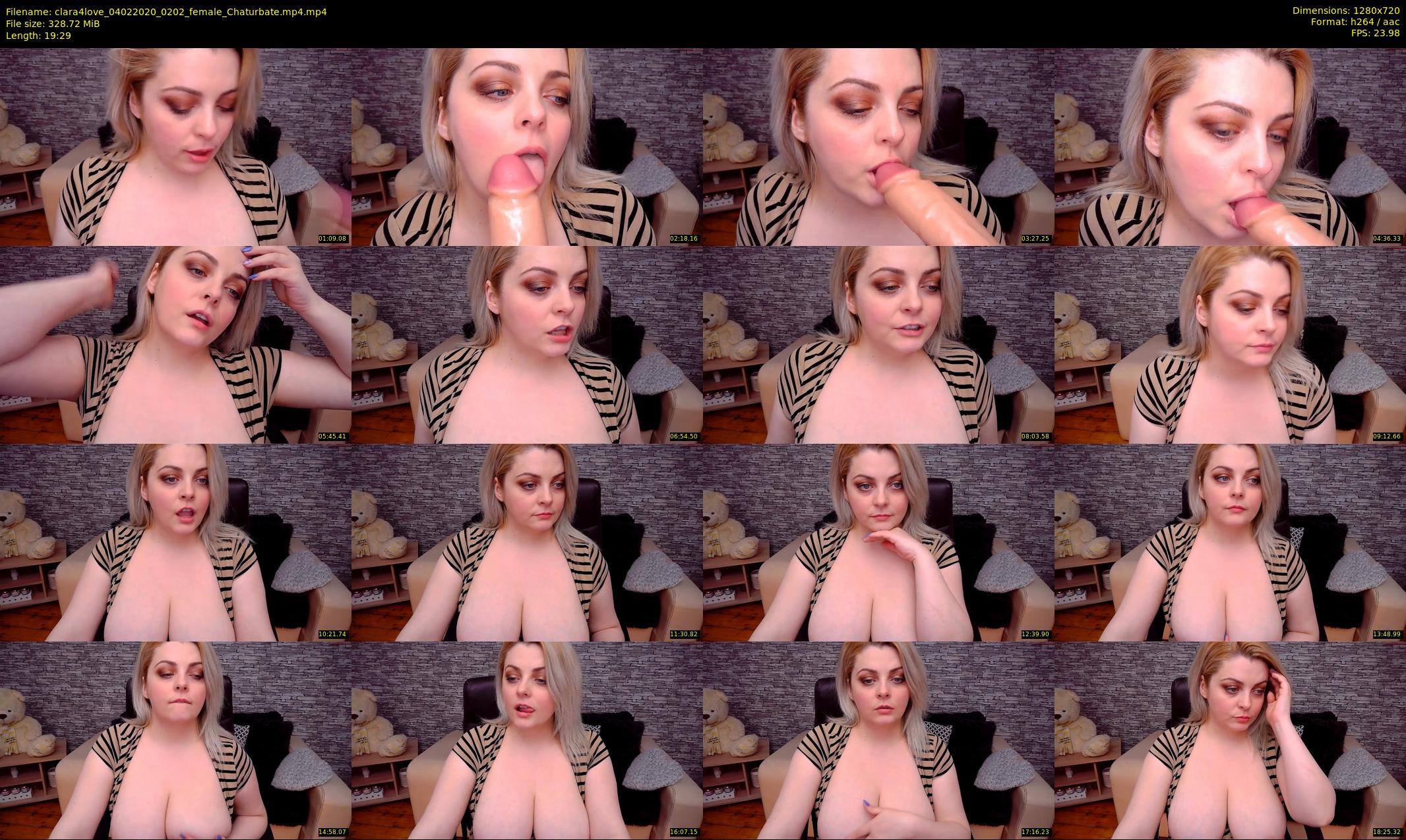 clara4love — 20 minute Chaturbate female cam show recording, 720p, Feb 4, 2020