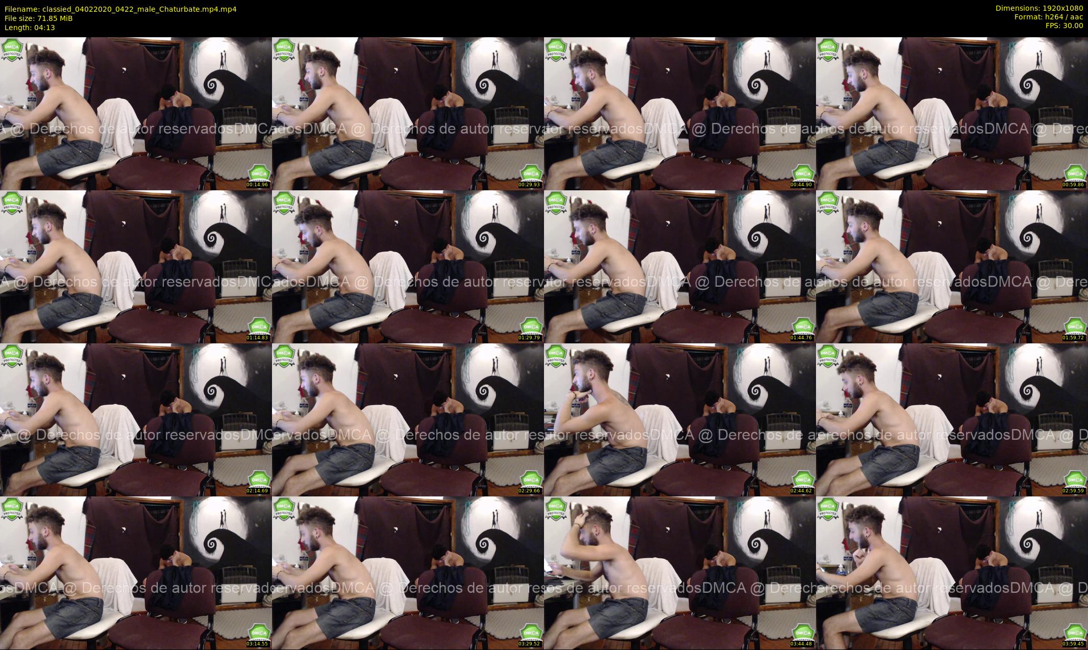 classied — 5 minute Chaturbate male cam show recording, 1080p, Feb 4, 2020