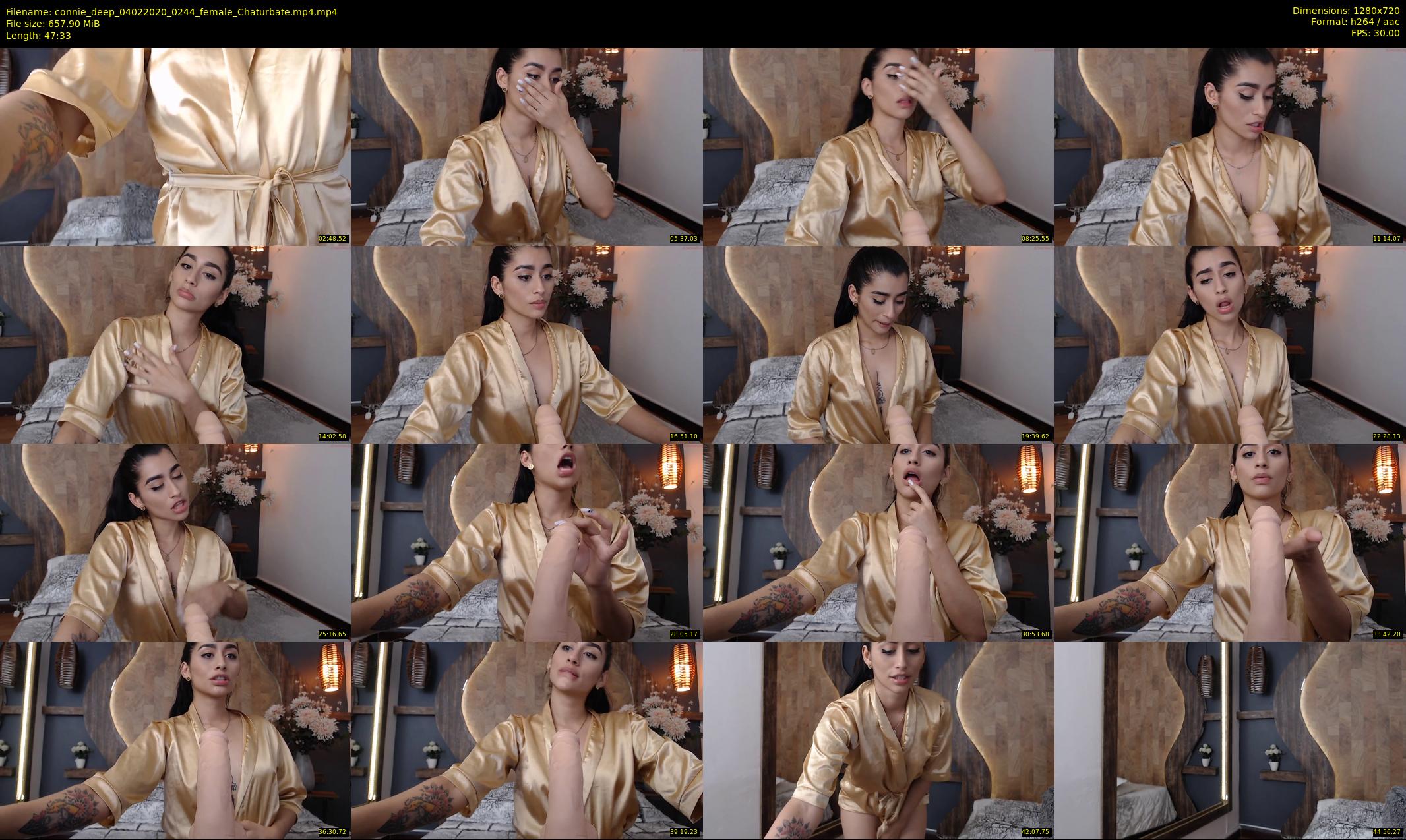 connie_deep — 48 minute Chaturbate female cam show recording, 720p, Feb 4, 2020