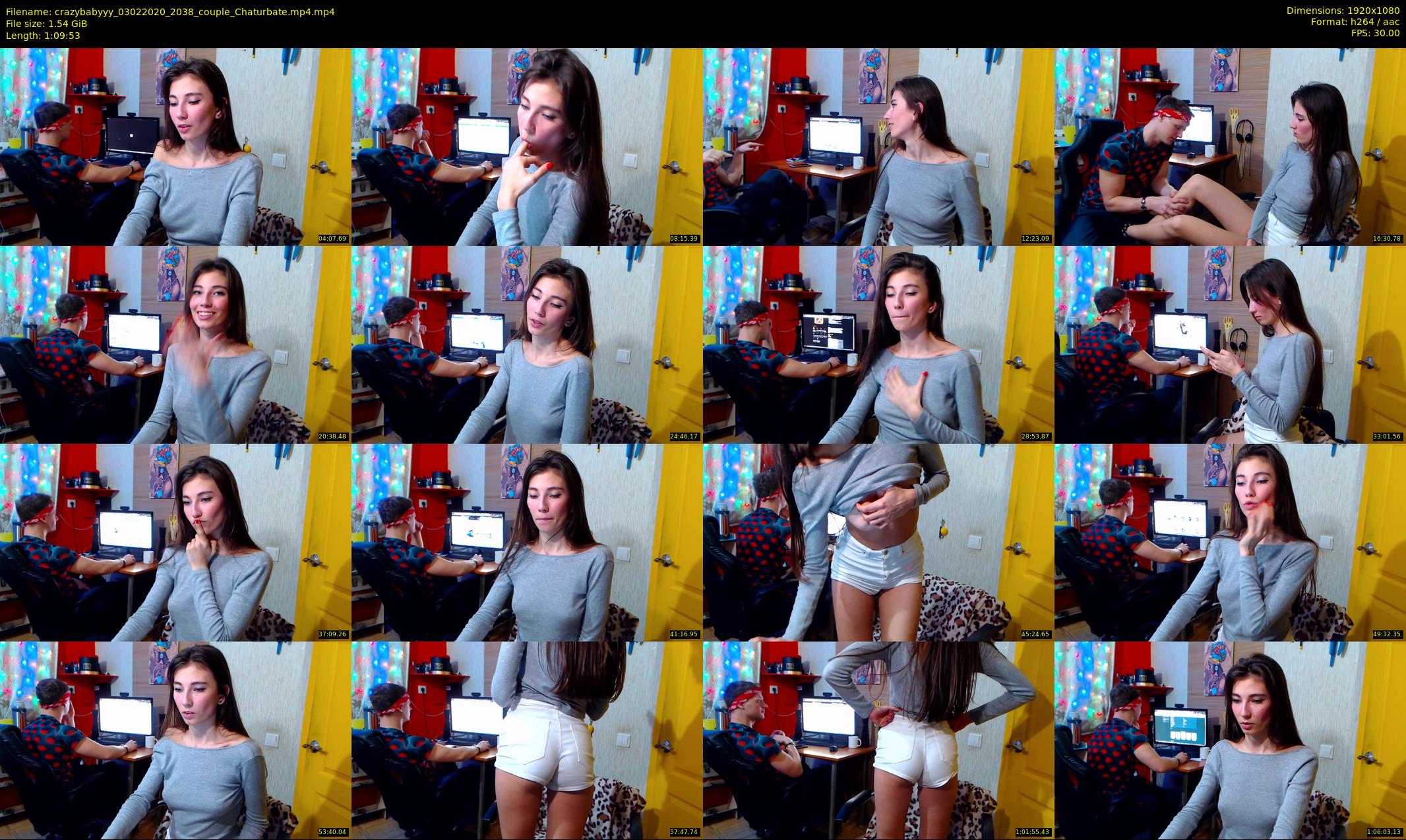 crazybabyyy — 70 minute Chaturbate couple cam show recording, 1080p, Feb 3, 2020