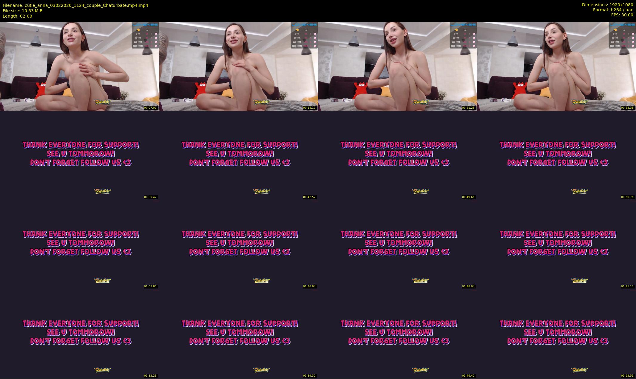cutie_anna — 2 minute Chaturbate couple cam show recording, 1080p, Feb 3, 2020