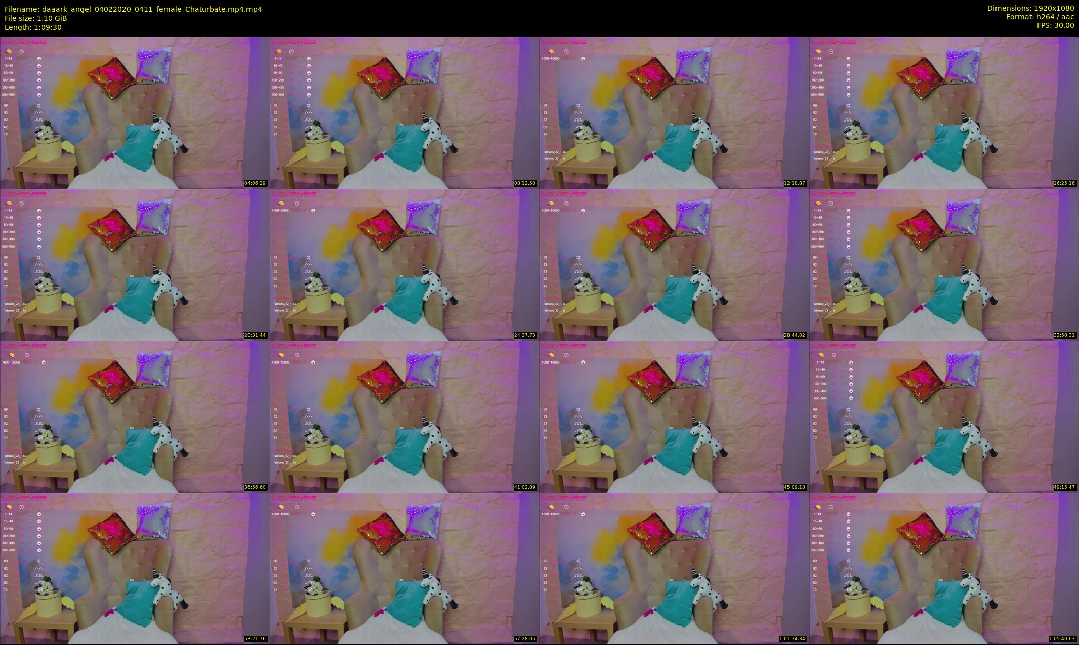 daaark_angel — 70 minute Chaturbate female cam show recording, 1080p, Feb 4, 2020