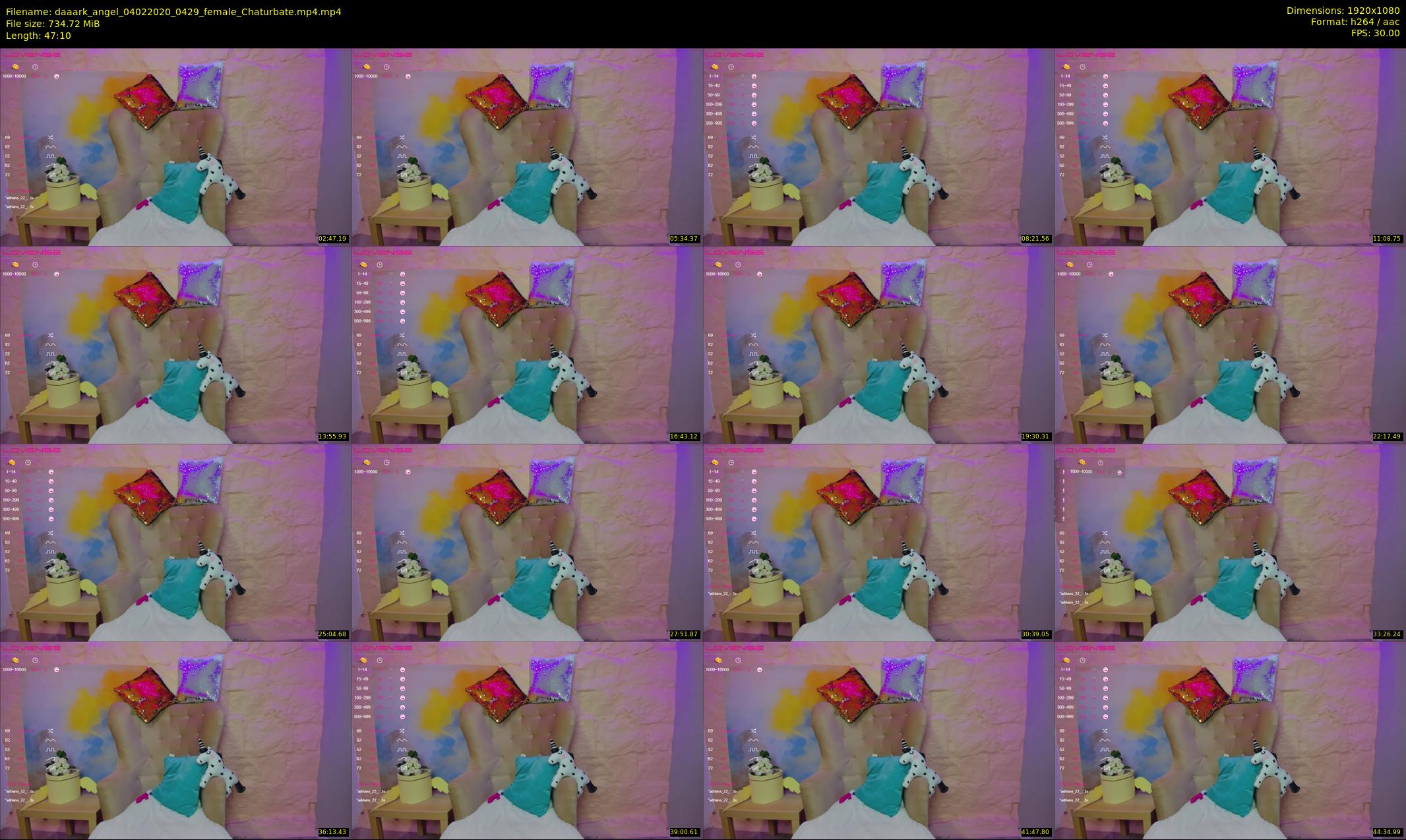 daaark_angel — 48 minute Chaturbate female cam show recording, 1080p, Feb 4, 2020