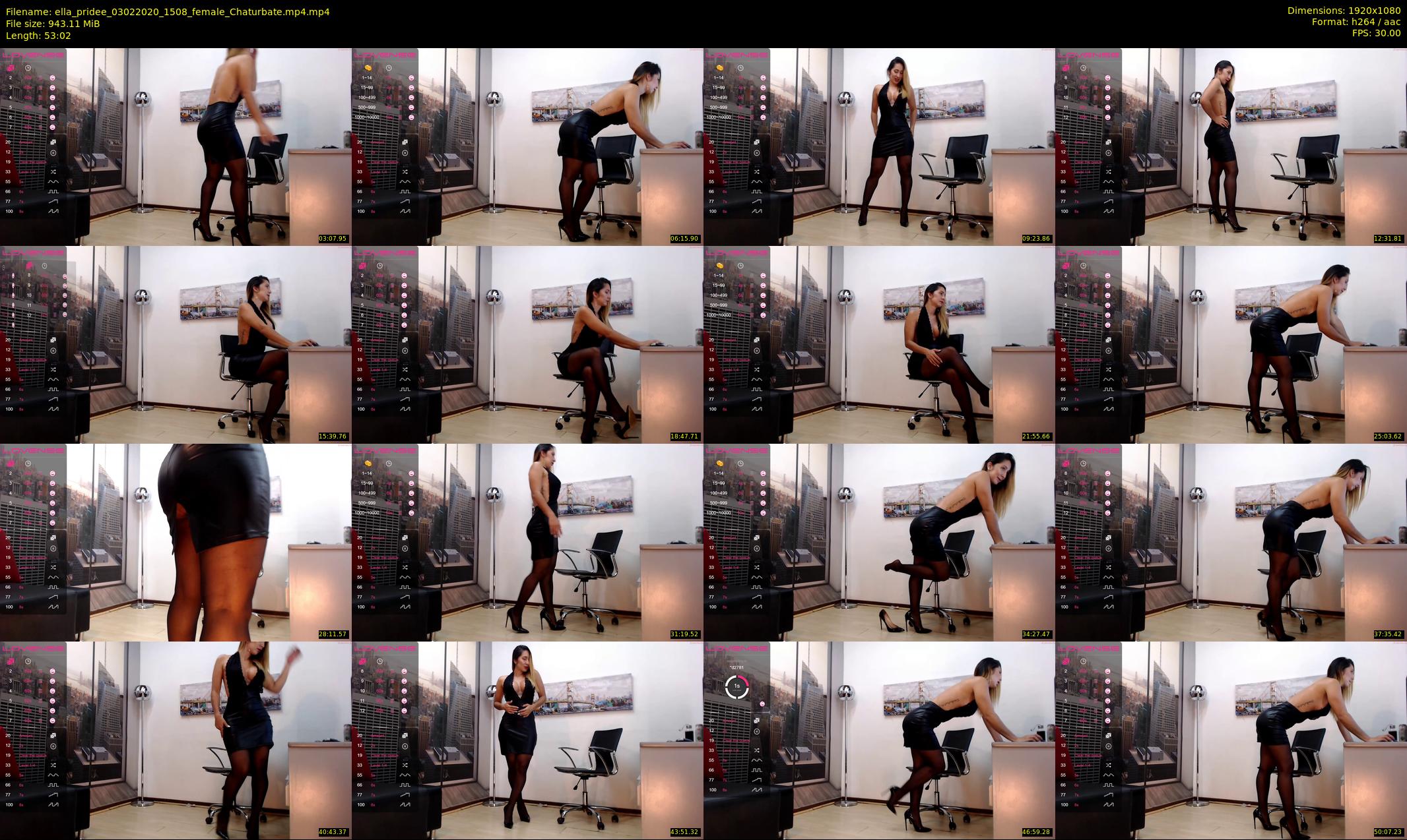 ella_pridee — 54 minute Chaturbate female cam show recording, 1080p, Feb 3, 2020