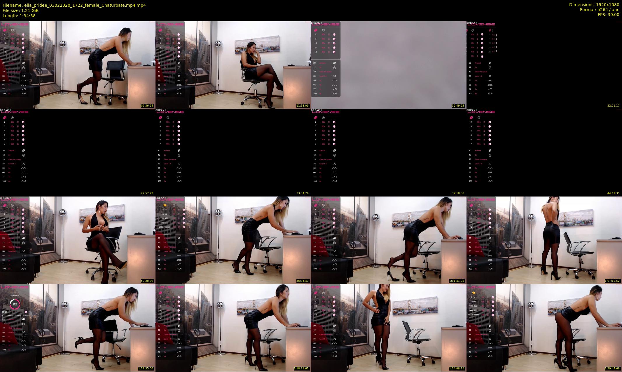 ella_pridee — 95 minute Chaturbate female cam show recording, 1080p, Feb 3, 2020