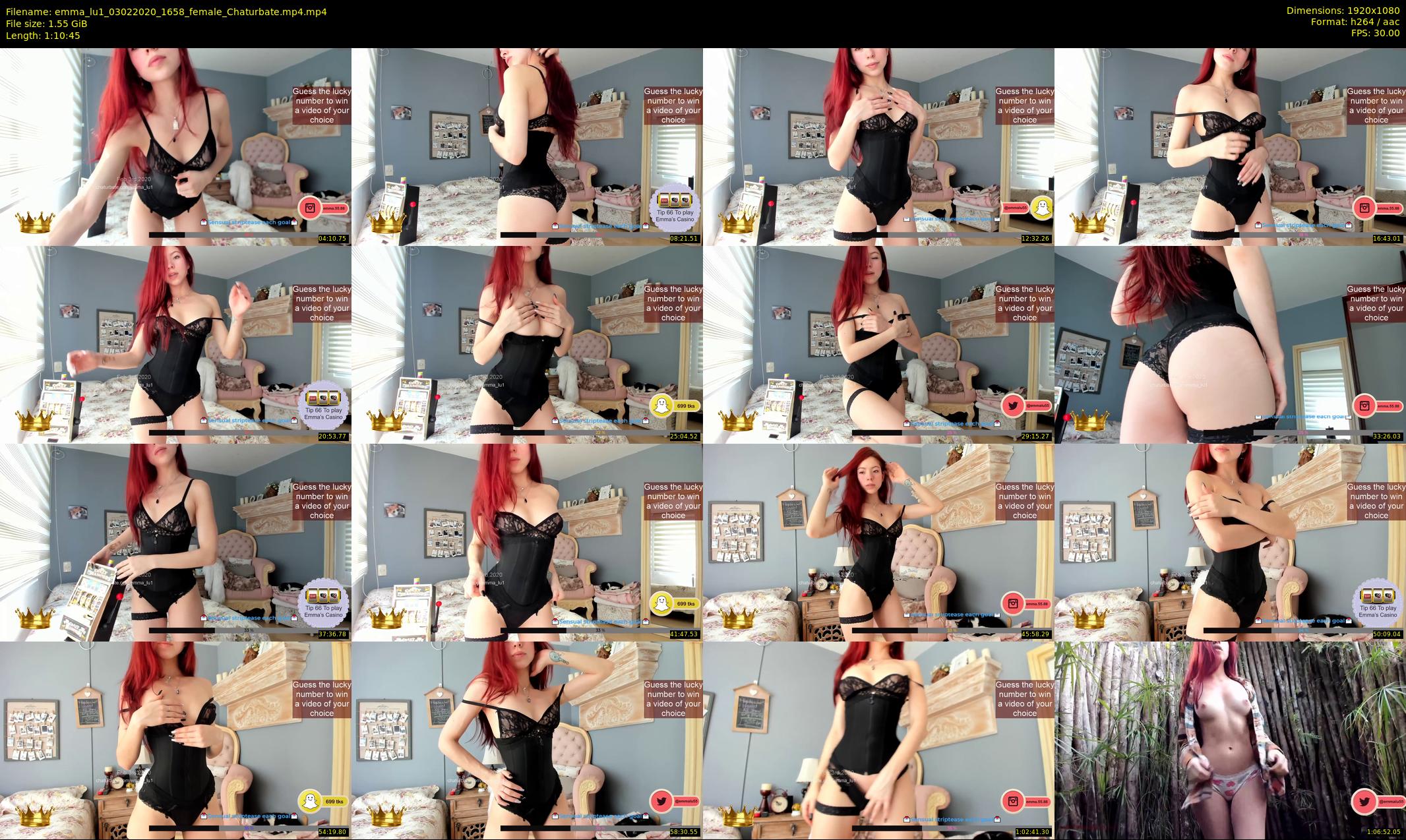 emma_lu1 — 71 minute Chaturbate female cam show recording, 1080p, Feb 3, 2020