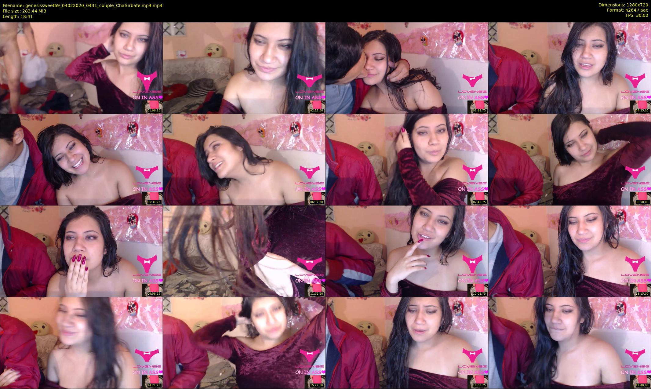 genesissweet69 — 19 minute Chaturbate couple cam show recording, 720p, Feb 4, 2020