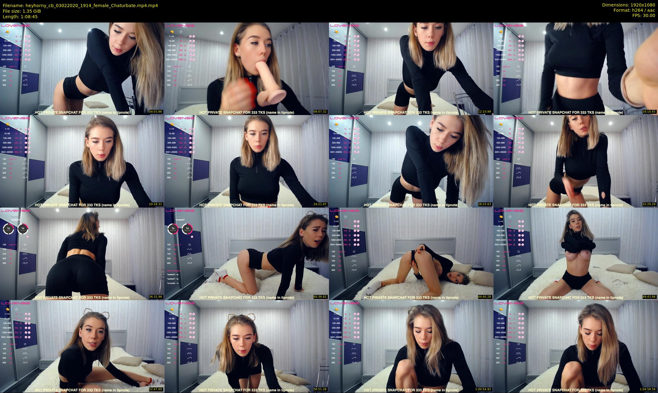 heyhorny_cb — 69 minute Chaturbate couple cam show recording, 1080p, Feb 3, 2020