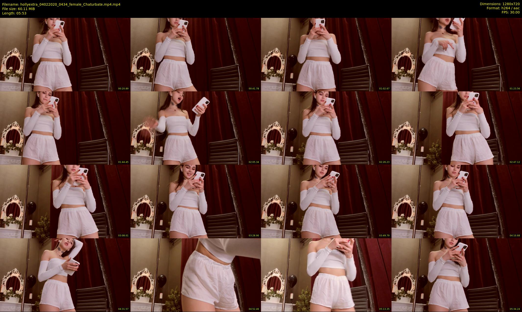 hollyextra — 6 minute Chaturbate female cam show recording, 720p, Feb 4, 2020