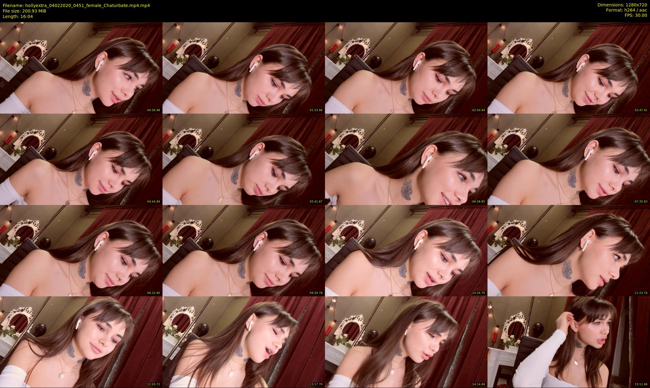 hollyextra — 17 minute Chaturbate female cam show recording, 720p, Feb 4, 2020