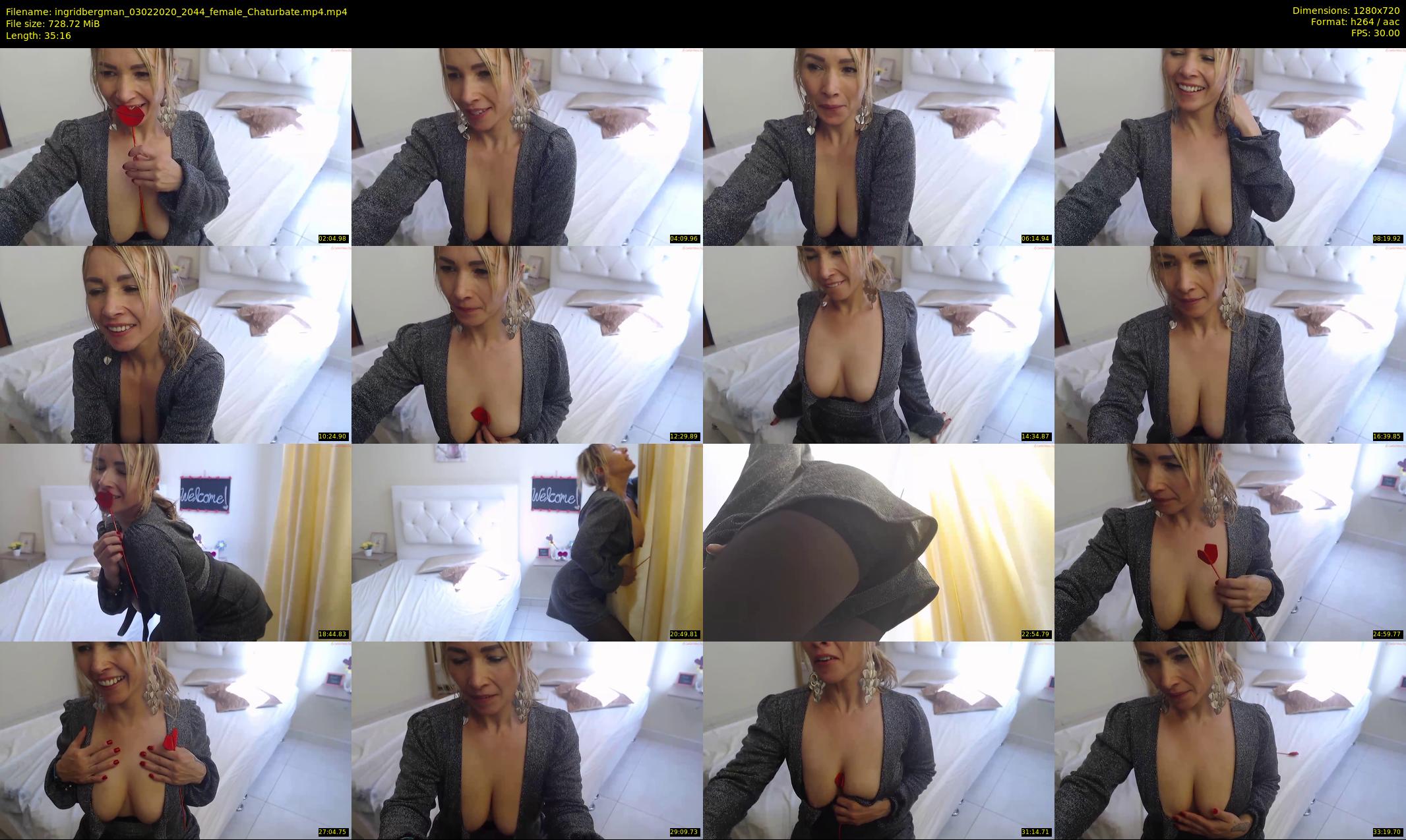 ingridbergman — 36 minute Chaturbate female cam show recording, 720p, Feb 3, 2020