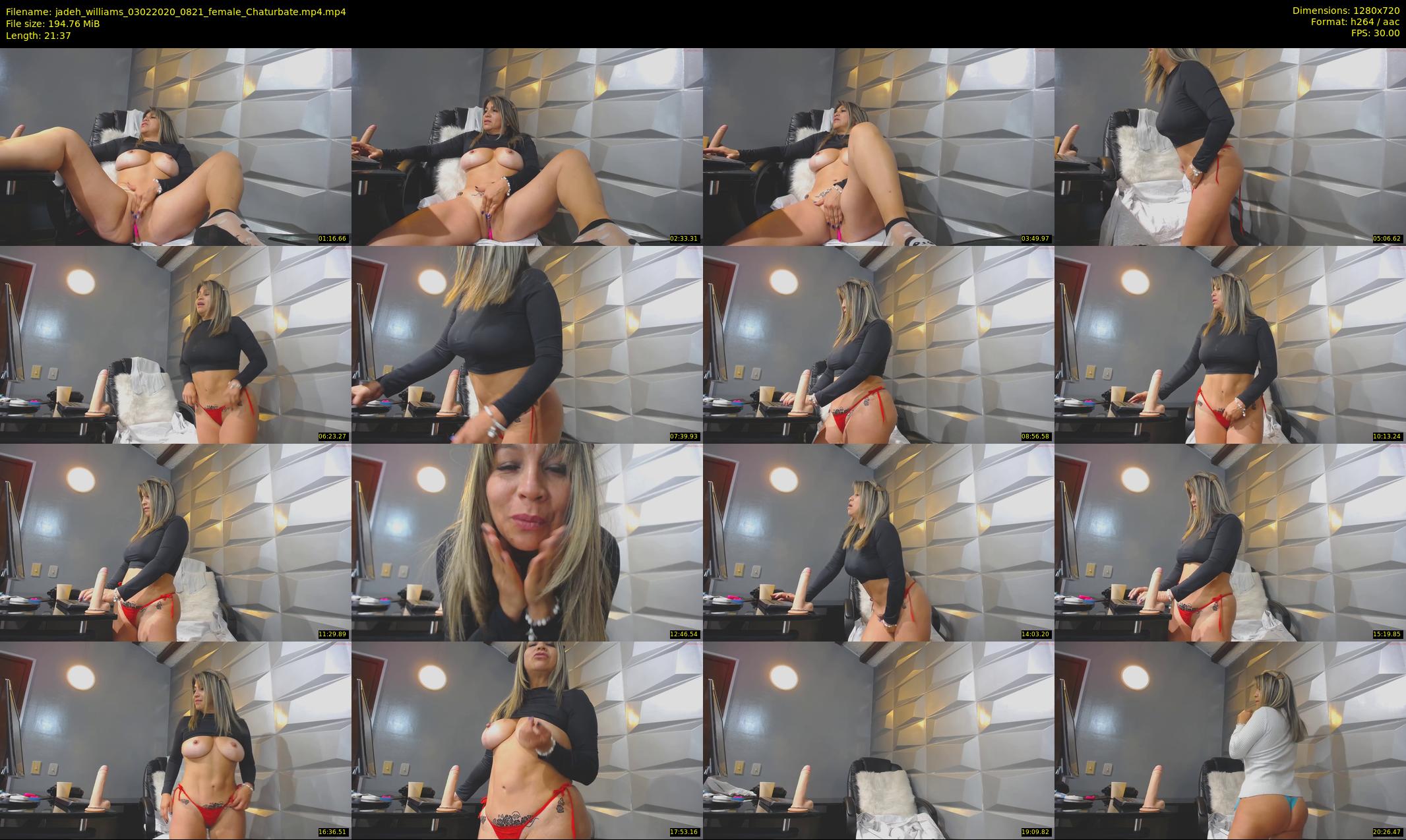 jadeh_williams — 22 minute Chaturbate female cam show recording, 720p, Feb 3, 2020