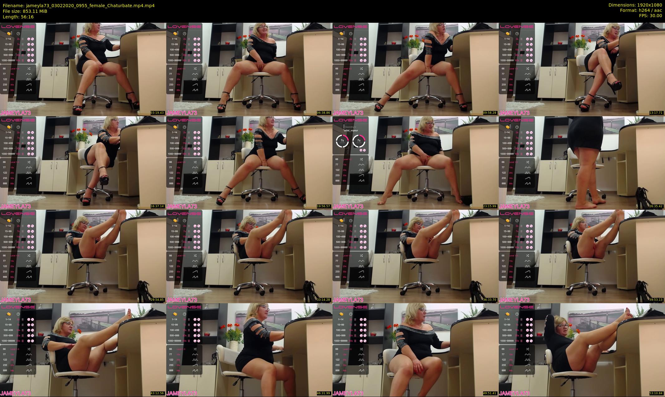 jameyla73 — 57 minute Chaturbate female cam show recording, 1080p, Feb 3, 2020