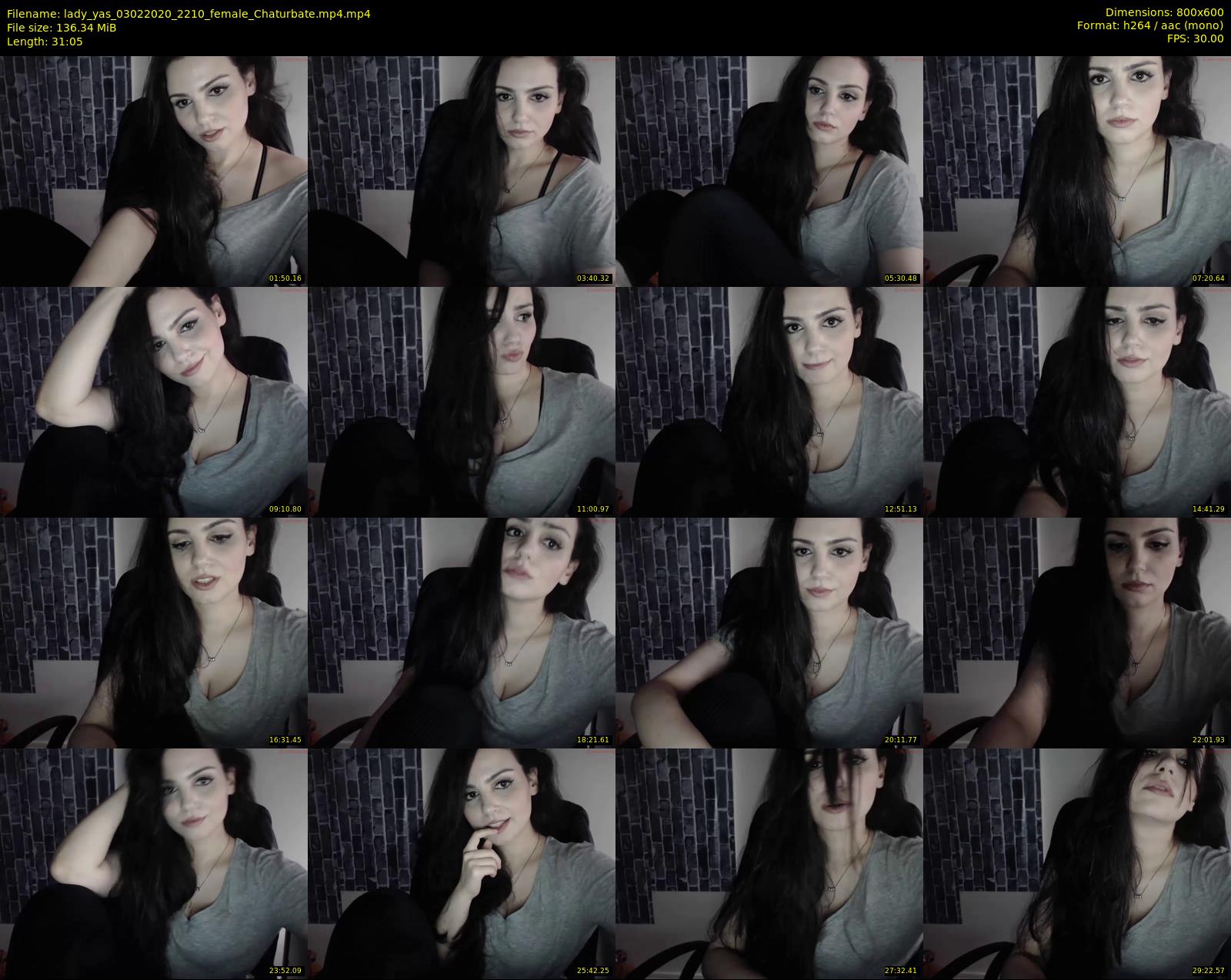 lady_yas — 32 minute Chaturbate female cam show recording, 480p, Feb 3, 2020