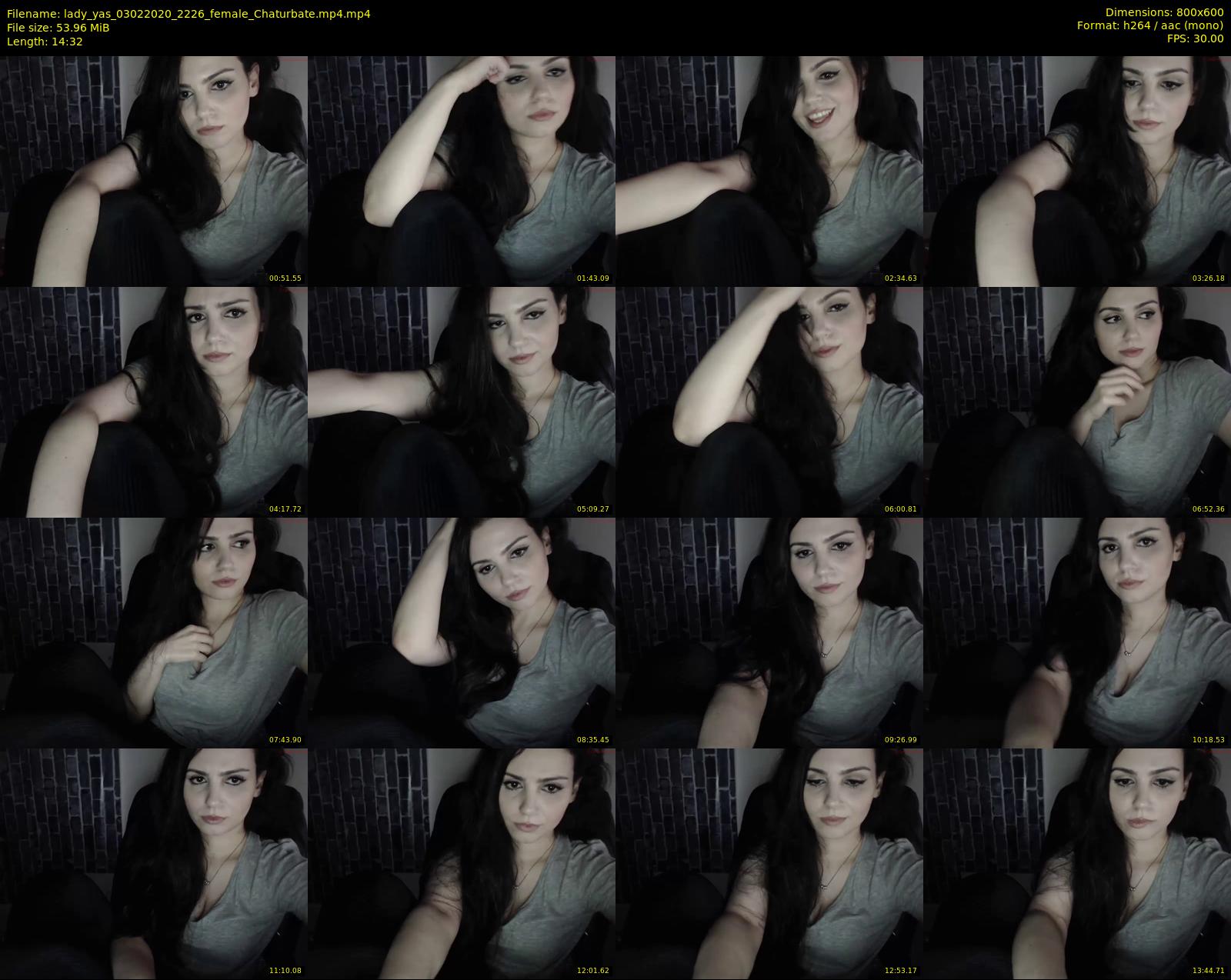 lady_yas — 15 minute Chaturbate female cam show recording, 480p, Feb 3, 2020