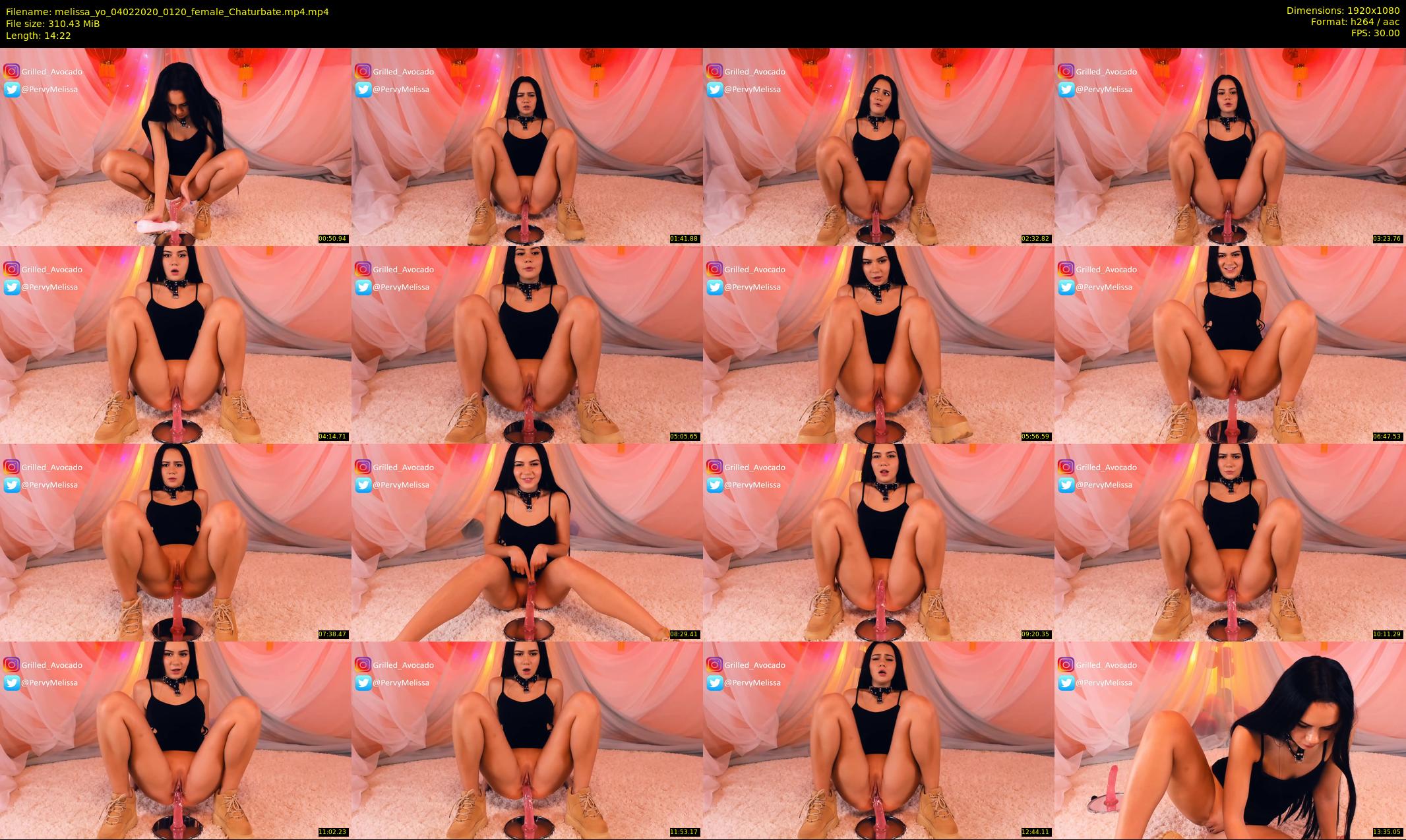 melissa_yo — 15 minute Chaturbate female cam show recording, 1080p, Feb 4, 2020