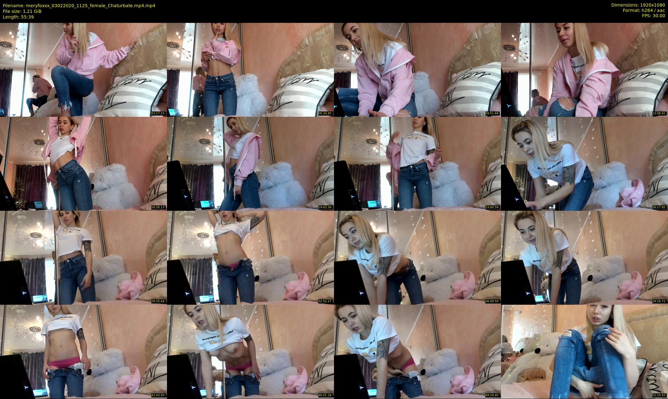 meryfoxxx — 56 minute Chaturbate female cam show recording, 1080p, Feb 3, 2020