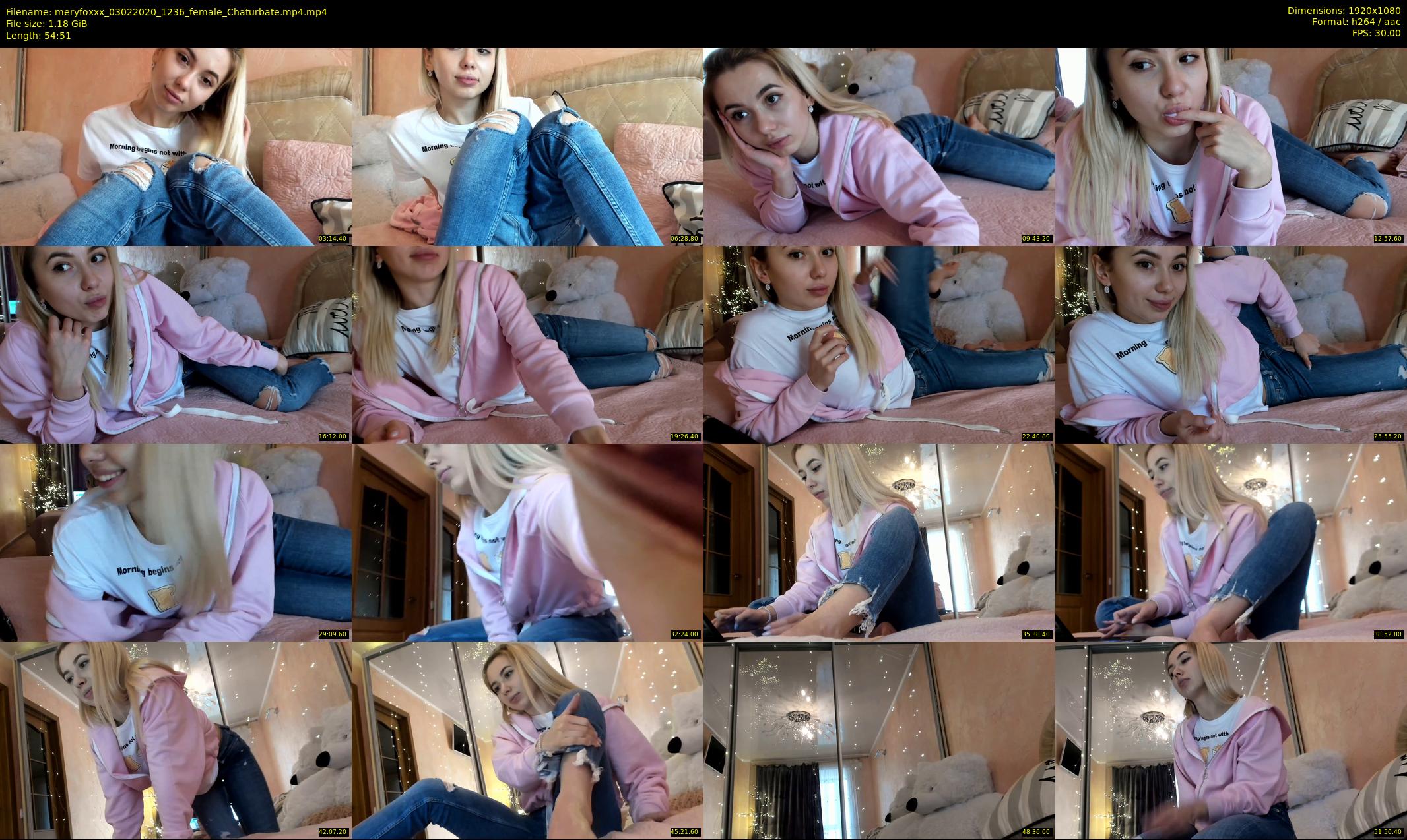 meryfoxxx — 55 minute Chaturbate female cam show recording, 1080p, Feb 3, 2020