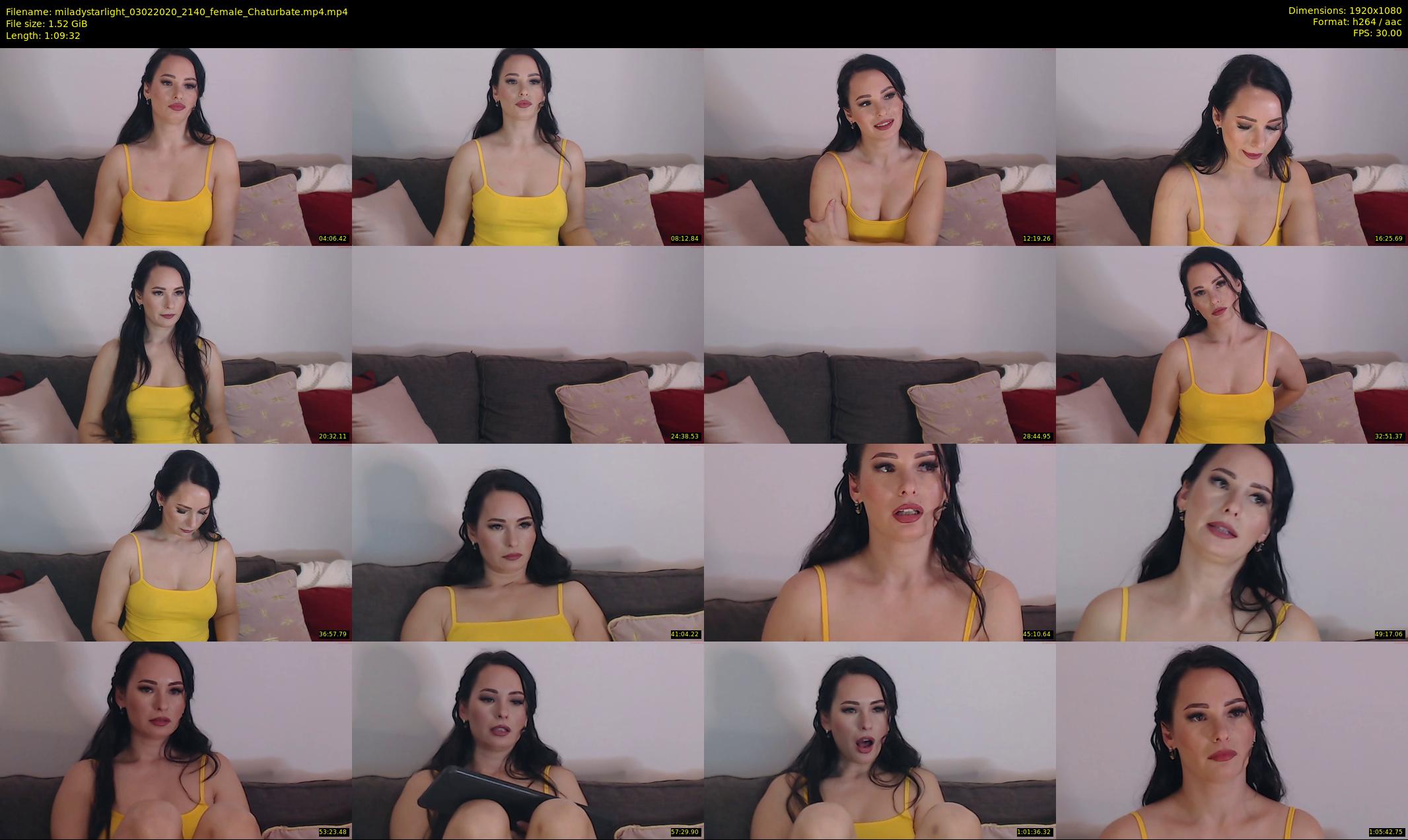 miladystarlight — 70 minute Chaturbate female cam show recording, 1080p, Feb 3, 2020