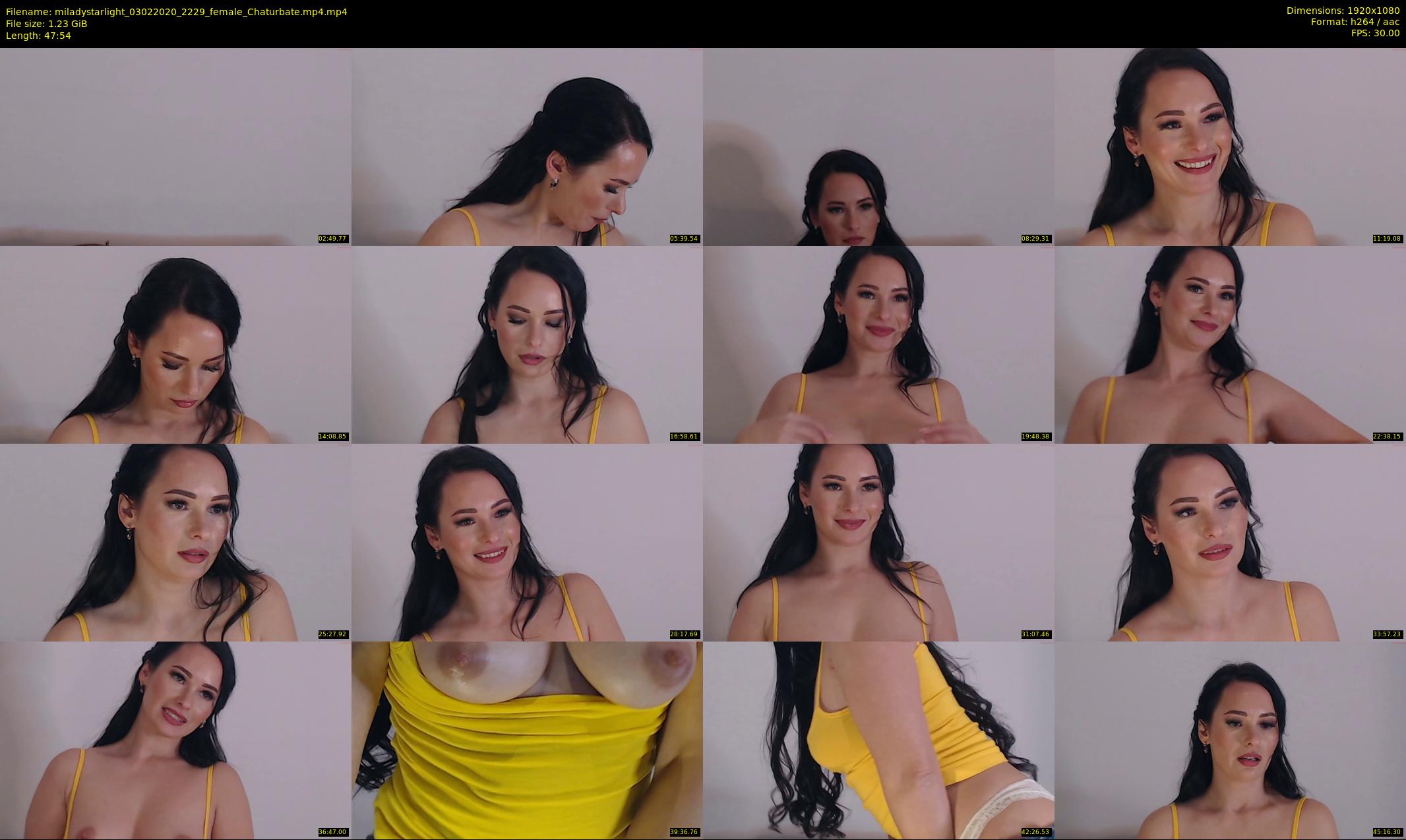miladystarlight — 48 minute Chaturbate female cam show recording, 1080p, Feb 3, 2020