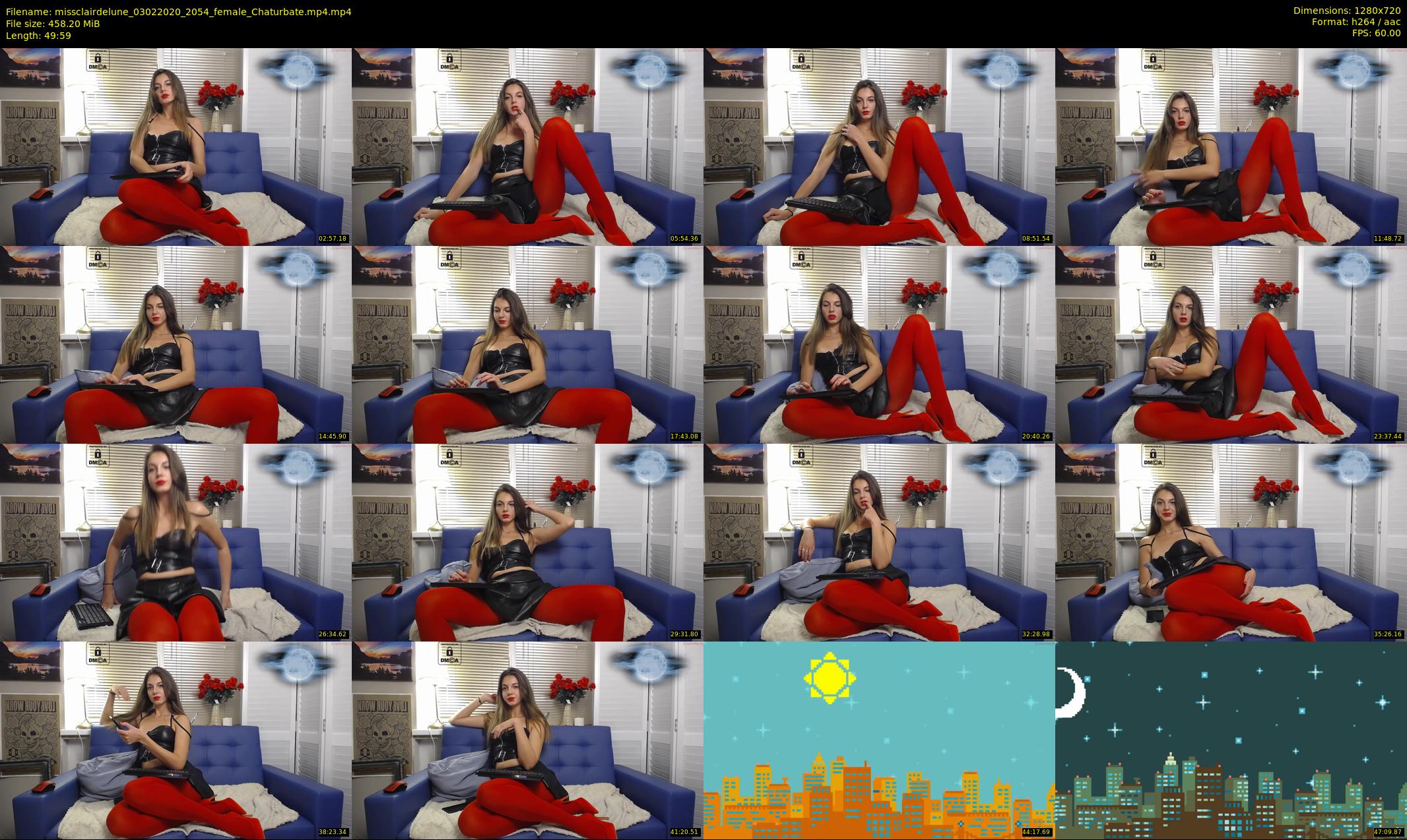 missclairdelune — 50 minute Chaturbate female cam show recording, 720p, Feb 3, 2020
