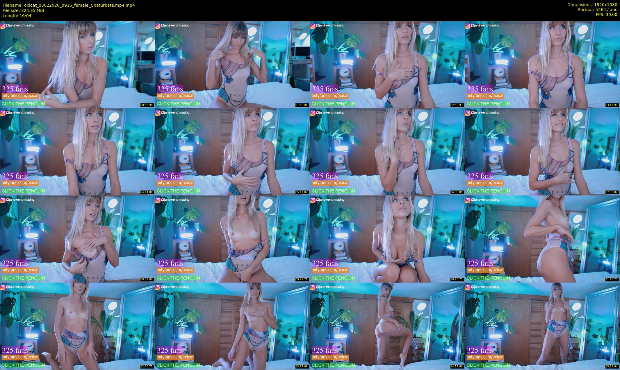 ocicat — 17 minute Chaturbate female cam show recording, 1080p, Feb 3, 2020