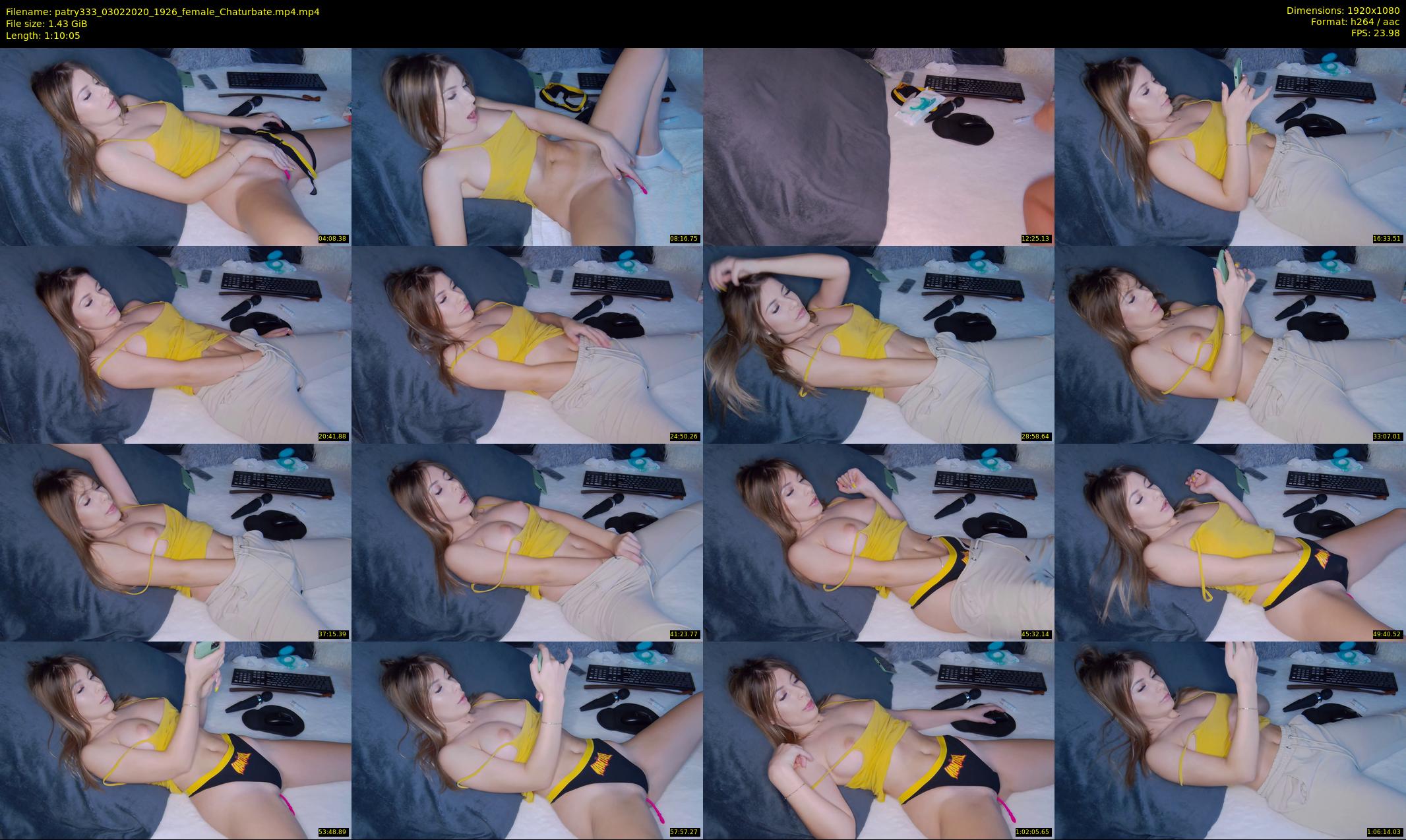 patry333 — 71 minute Chaturbate female cam show recording, 1080p, Feb 3, 2020