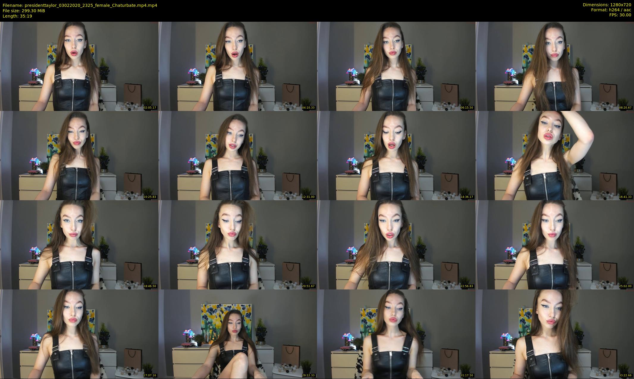 presidenttaylor — 36 minute Chaturbate female cam show recording, 720p, Feb 3, 2020