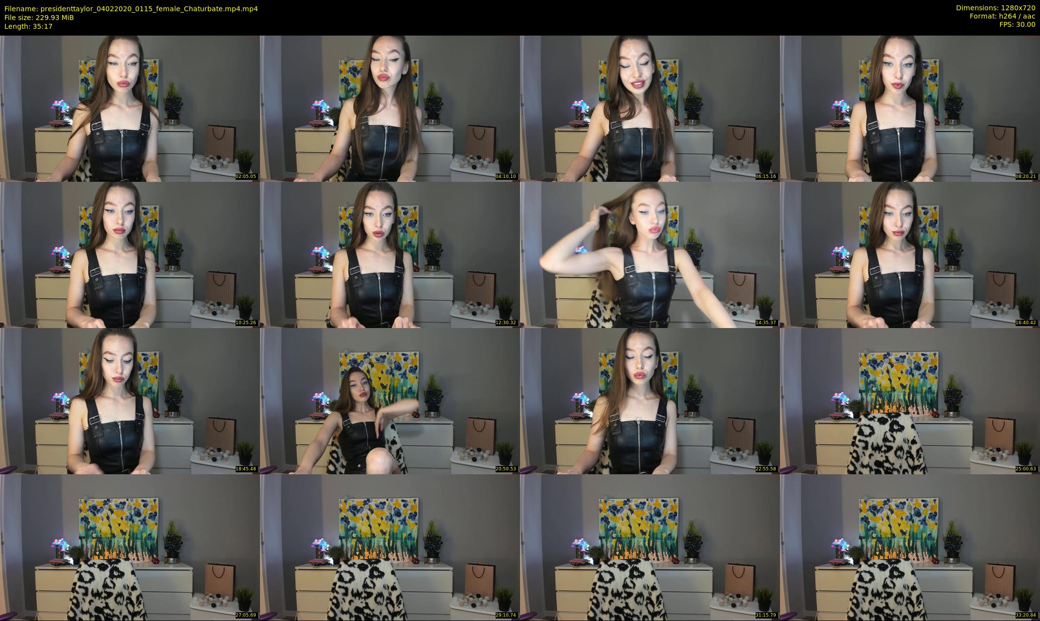 presidenttaylor — 36 minute Chaturbate female cam show recording, 720p, Feb 4, 2020