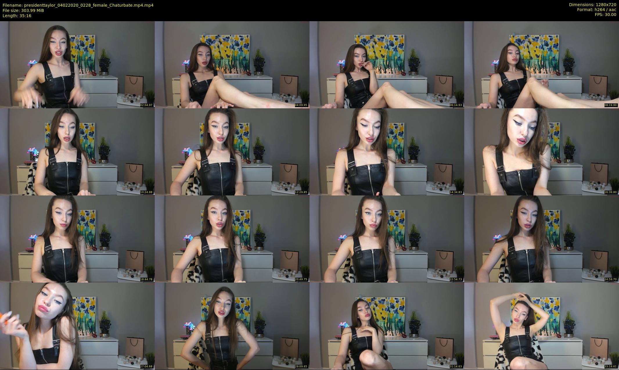 presidenttaylor — 36 minute Chaturbate female cam show recording, 720p, Feb 4, 2020