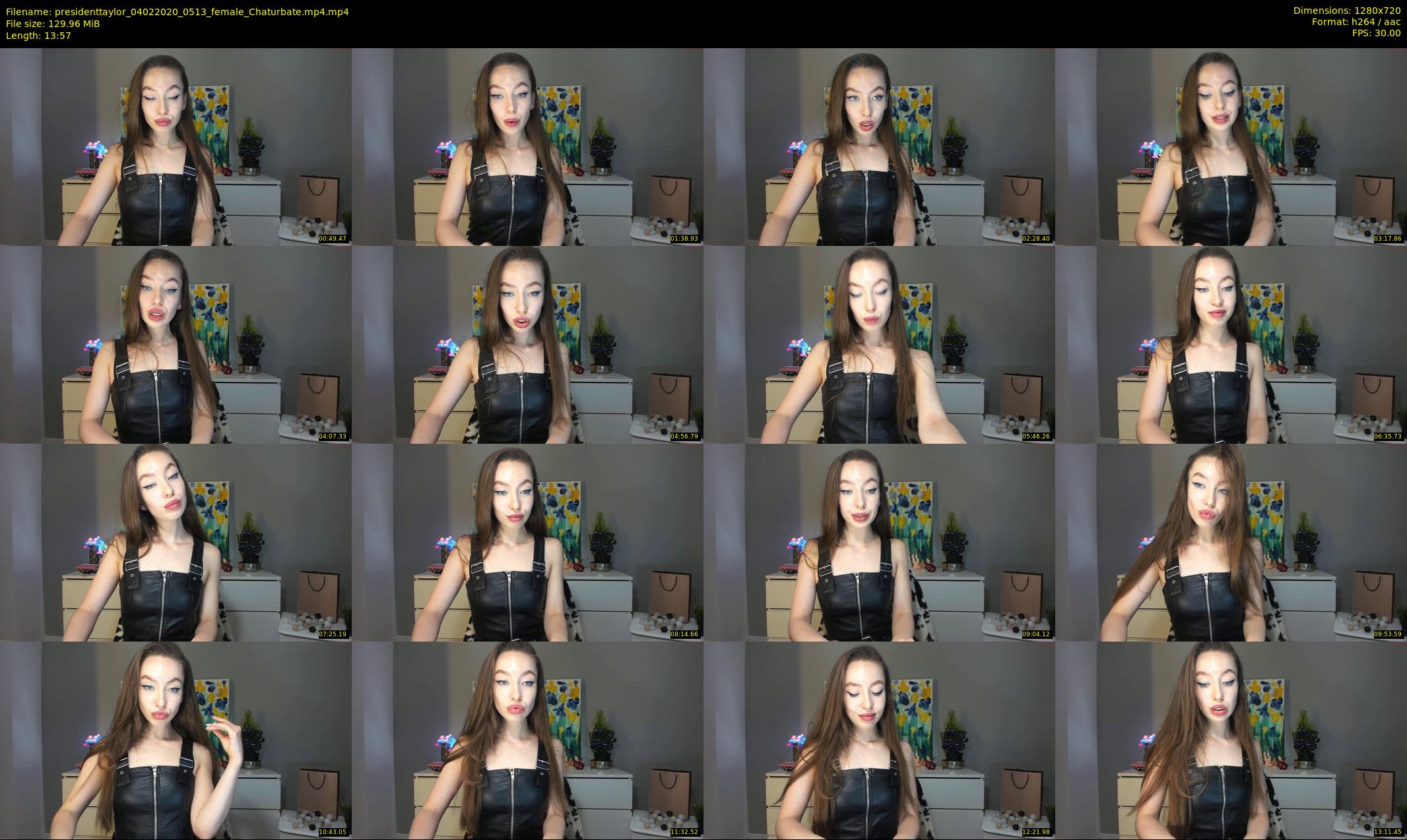 presidenttaylor — 14 minute Chaturbate female cam show recording, 720p, Feb 4, 2020