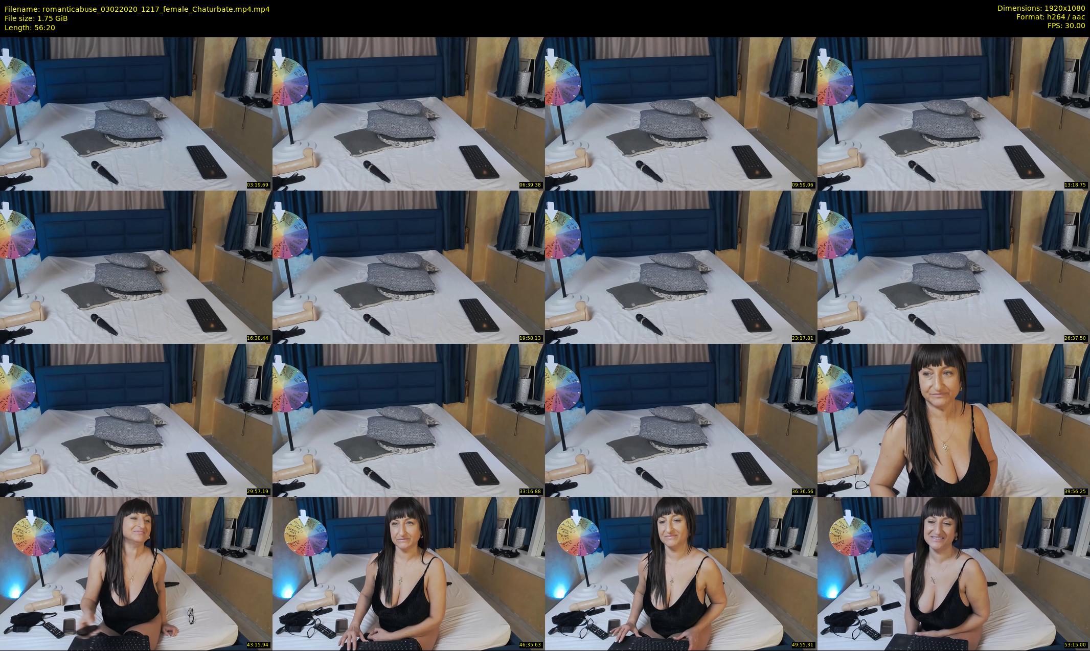 romanticabuse — 57 minute Chaturbate female cam show recording, 1080p, Feb 3, 2020