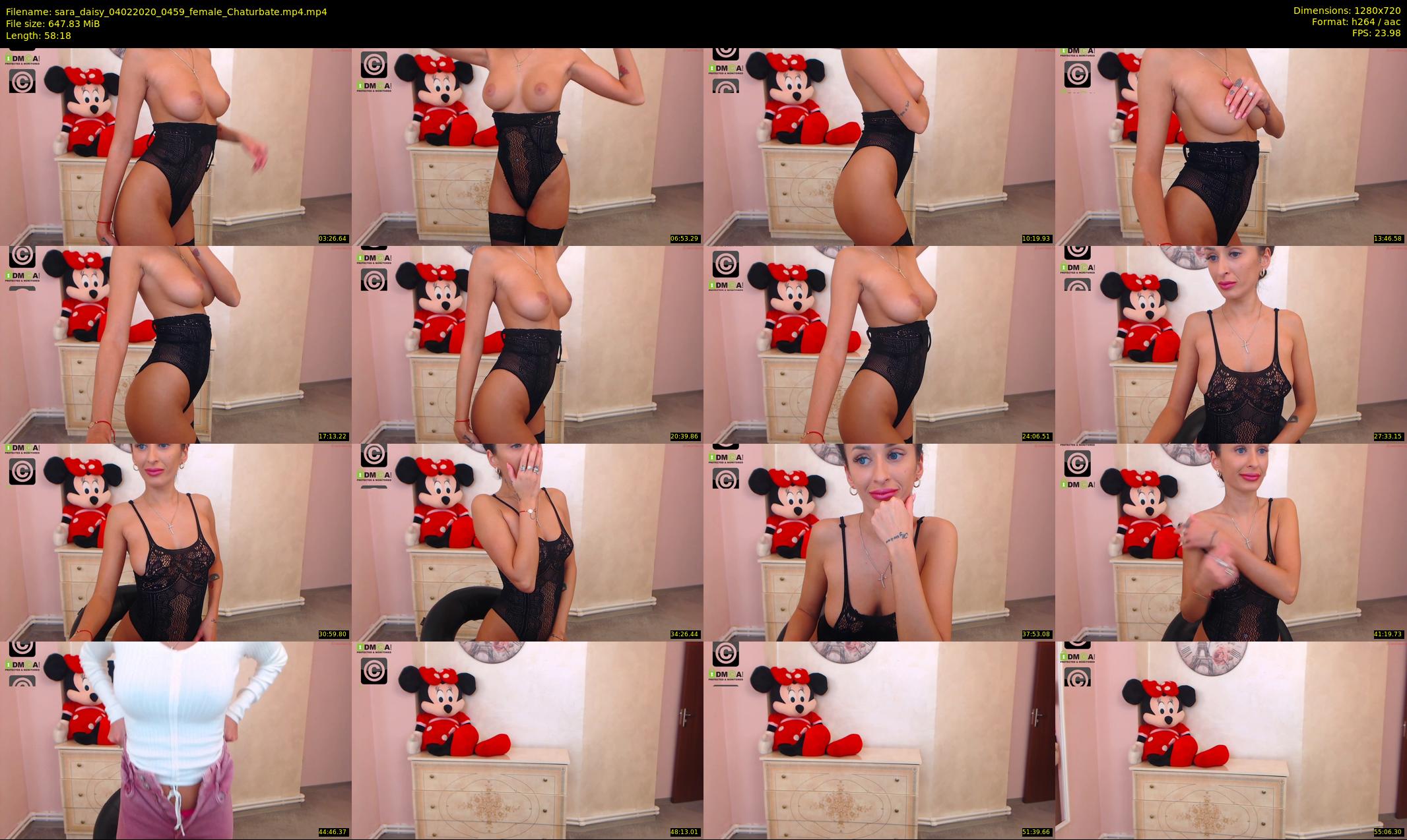 sara_daisy — 59 minute Chaturbate female cam show recording, 720p, Feb 4, 2020