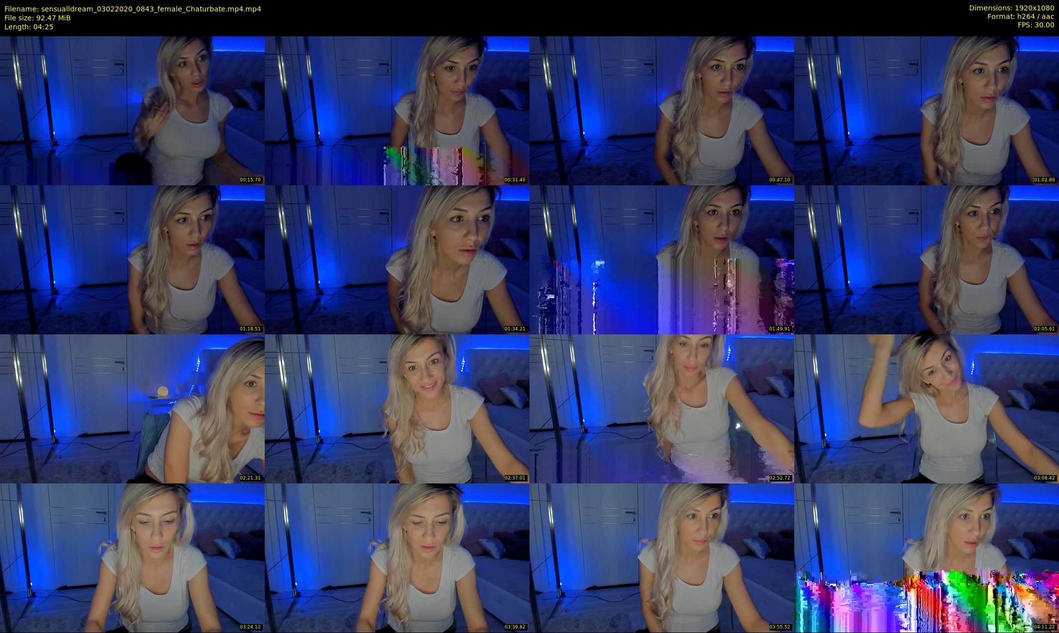 sensualldream — 5 minute Chaturbate female cam show recording, 1080p, Feb 3, 2020