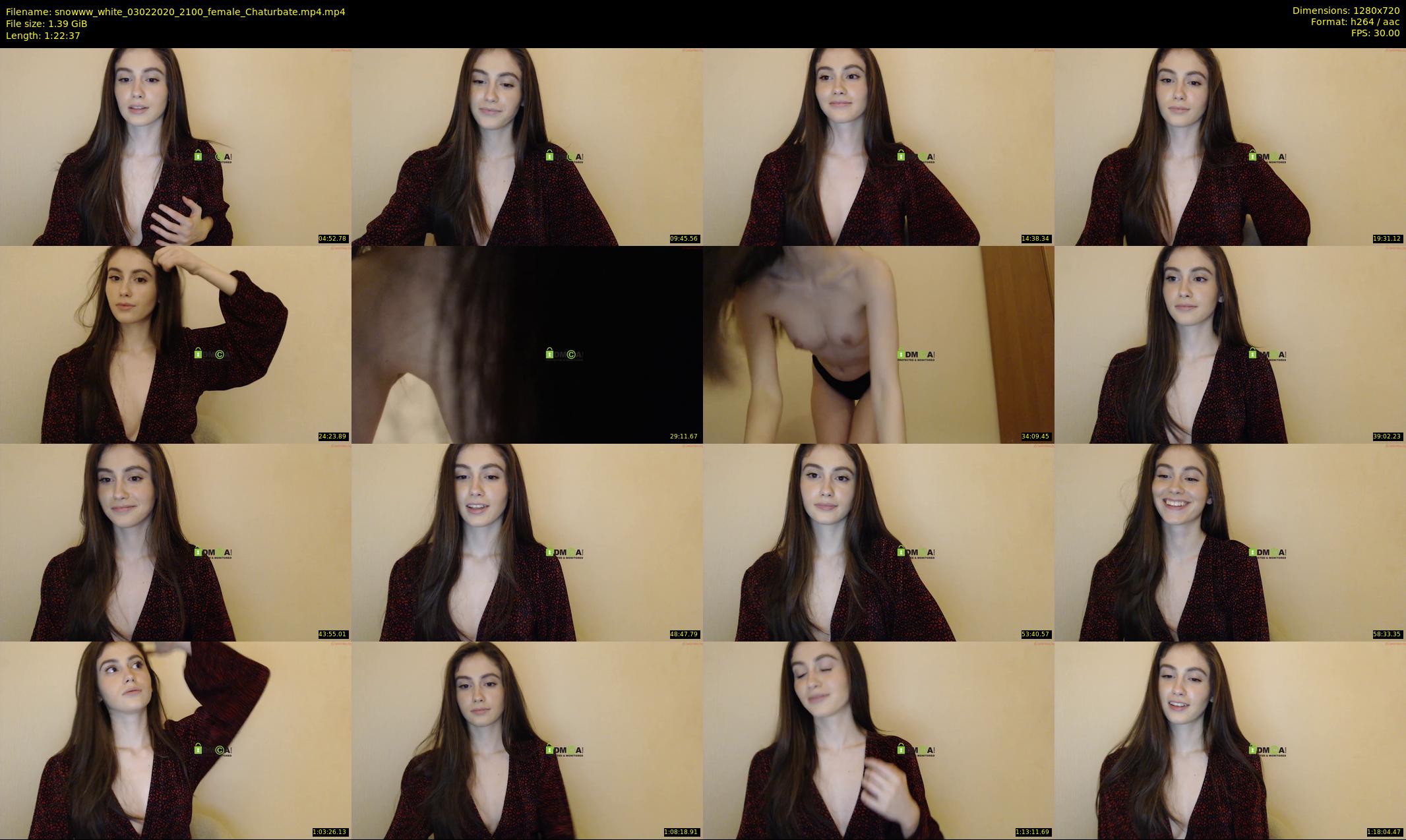 snowww_white — 83 minute Chaturbate female cam show recording, 720p, Feb 3, 2020