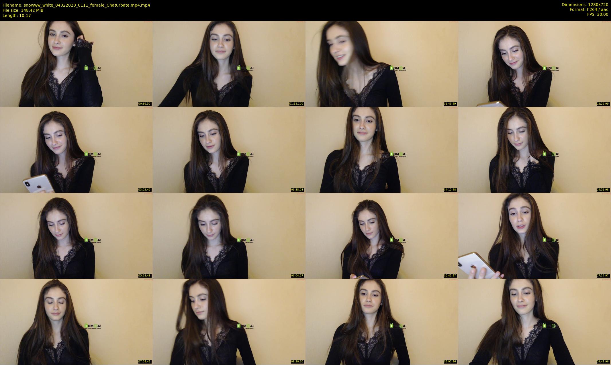 snowww_white — 11 minute Chaturbate female cam show recording, 720p, Feb 4, 2020