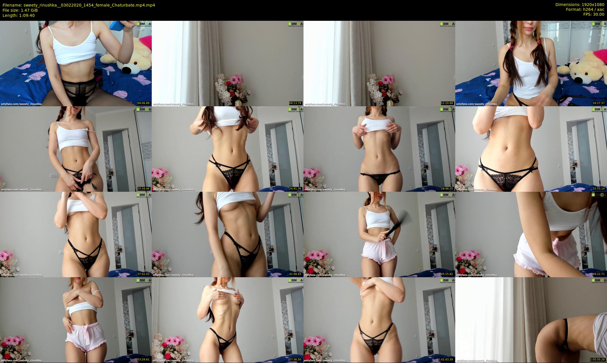 sweety_rinushka_ — 70 minute Chaturbate female cam show recording, 1080p, Feb 3, 2020