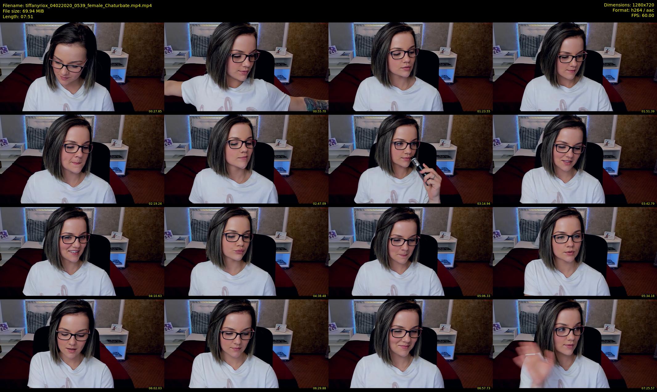 tiffanyriox — 8 minute Chaturbate female cam show recording, 720p, Feb 4, 2020