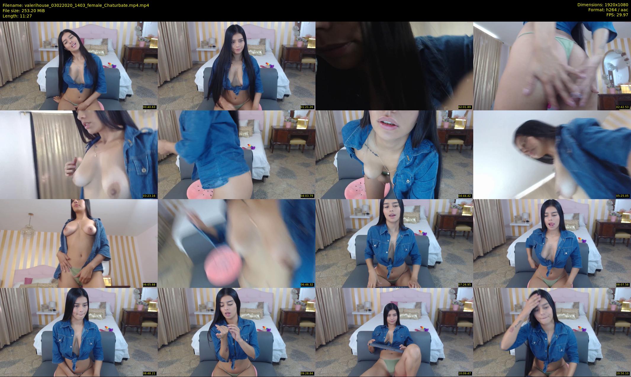 valerihouse — 12 minute Chaturbate female cam show recording, 1080p, Feb 3, 2020