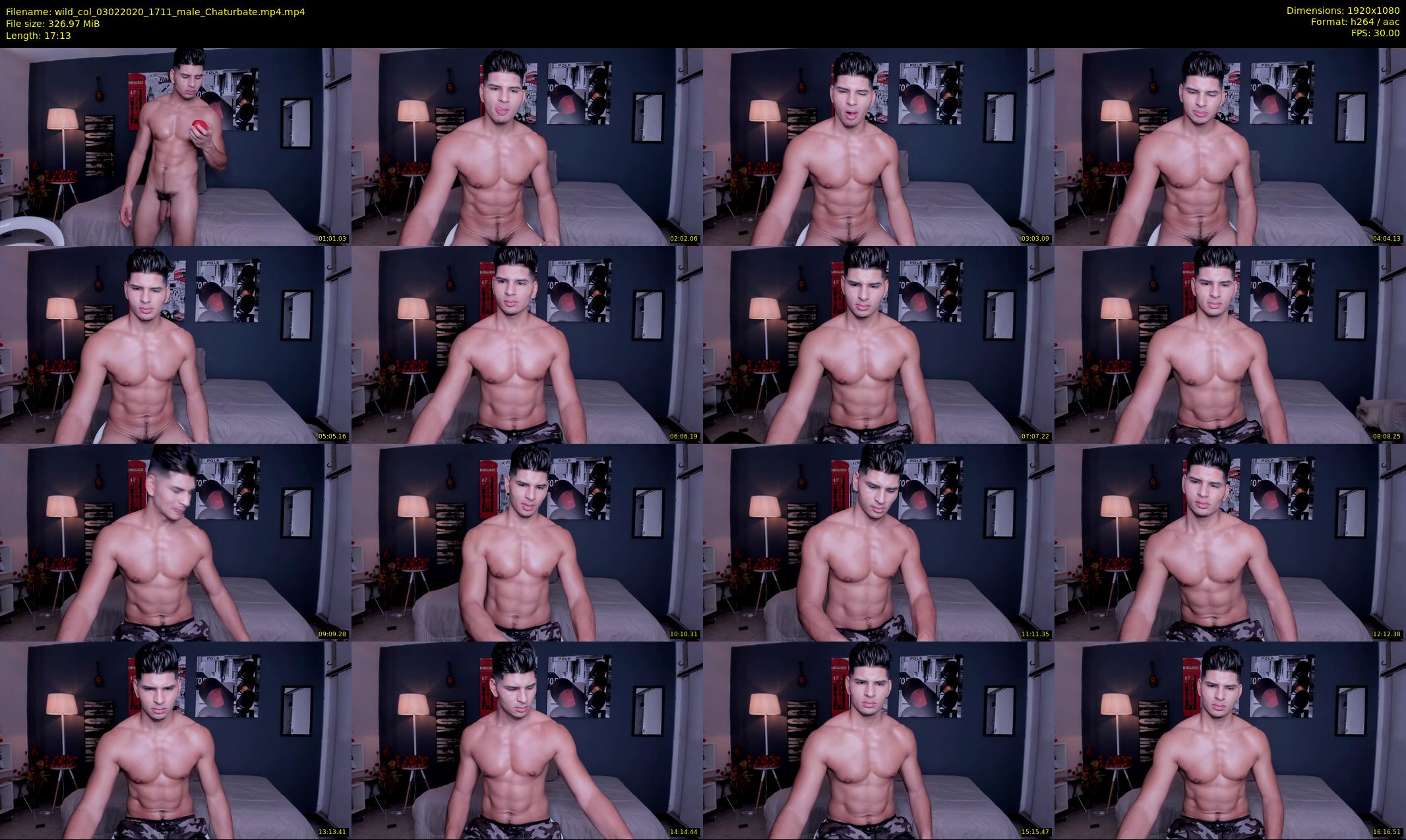 wild_col — 18 minute Chaturbate male cam show recording, 1080p, Feb 3, 2020
